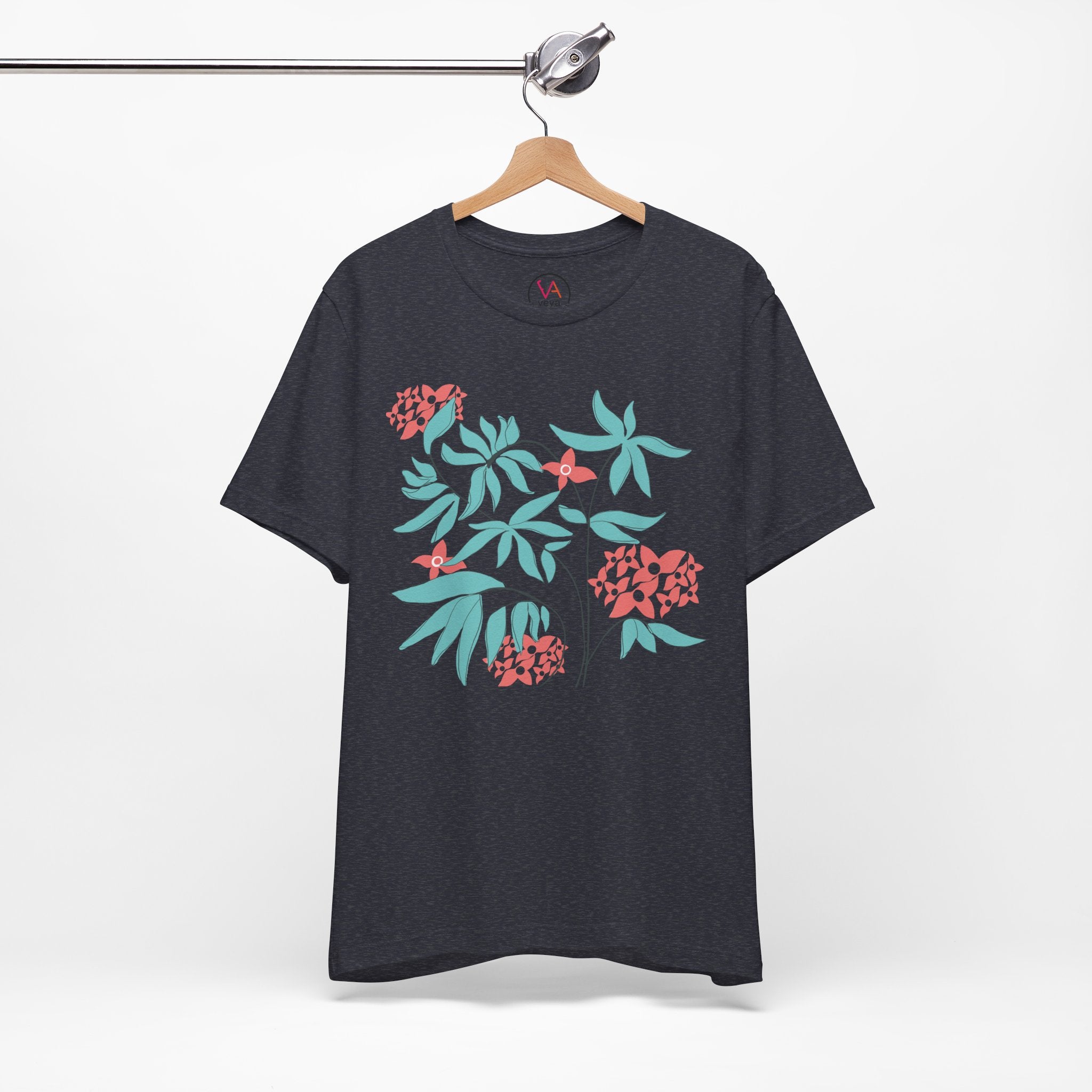 Floral Graphic Unisex Cotton T-Shirt
