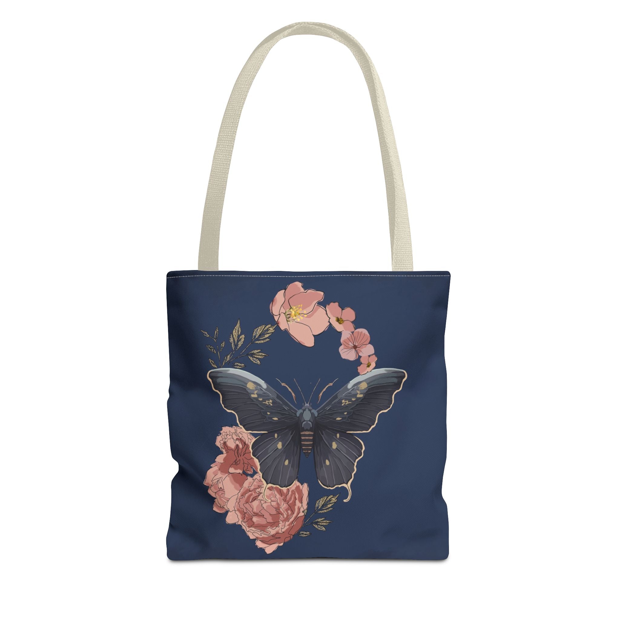Floral Butterfly Tote Bag