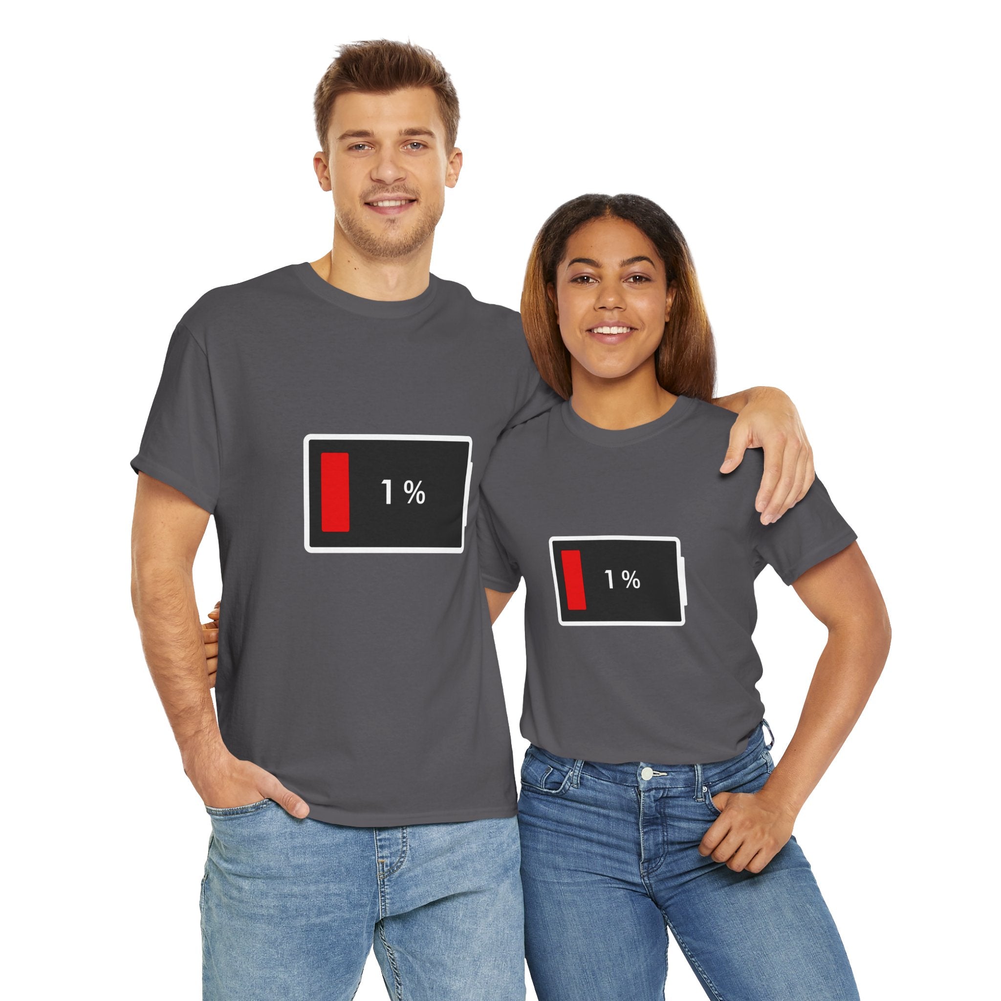 Low Battery Icon Unisex Cotton T-Shirt