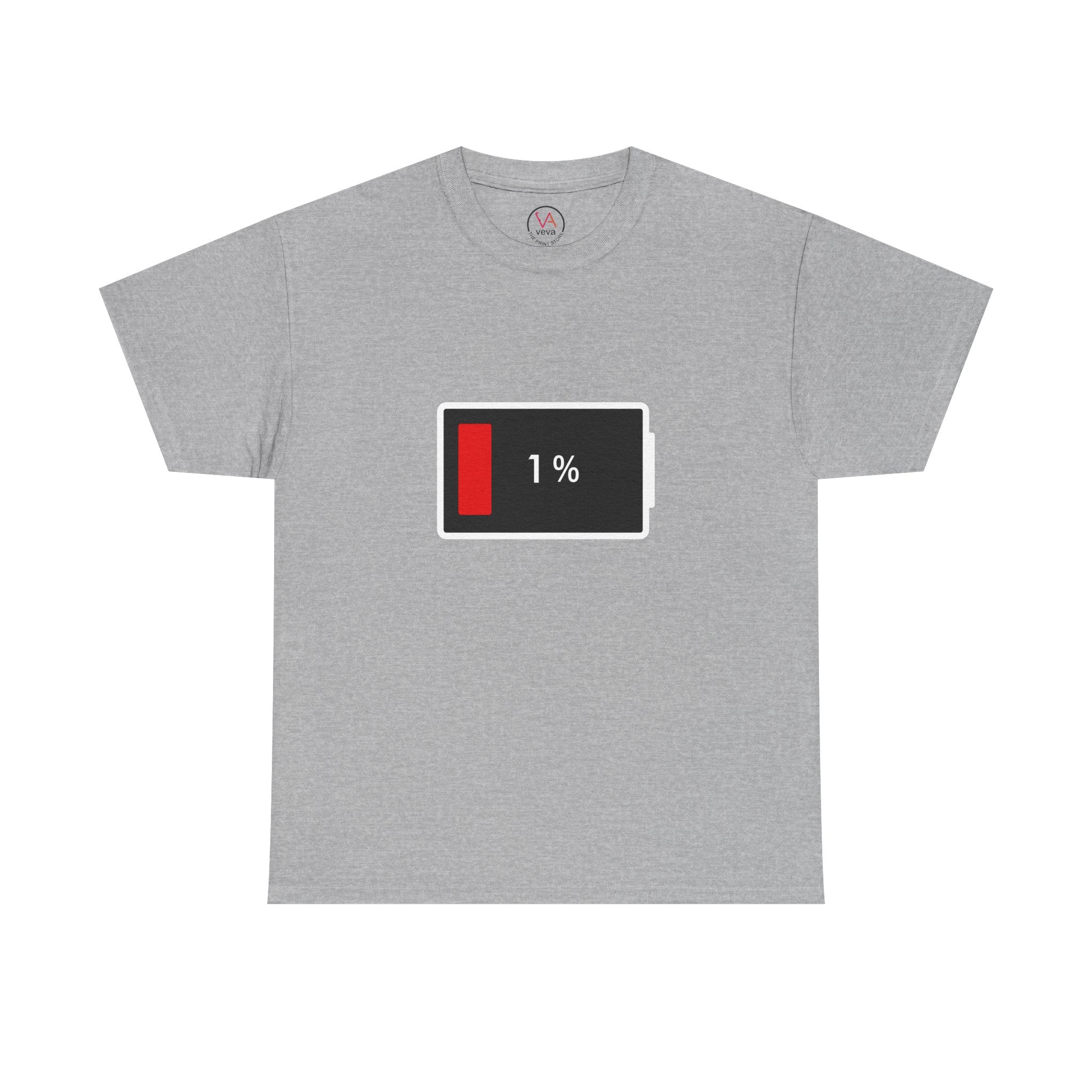 Low Battery Icon Unisex Cotton T-Shirt