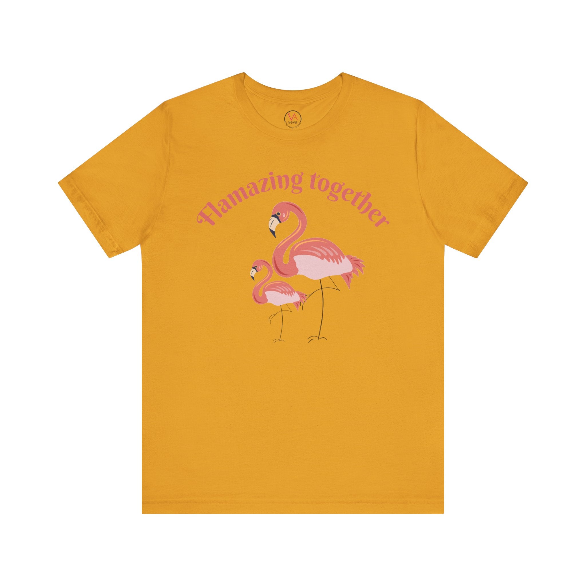 Flamingo Printed Unisex 100% Cotton T-Shirt