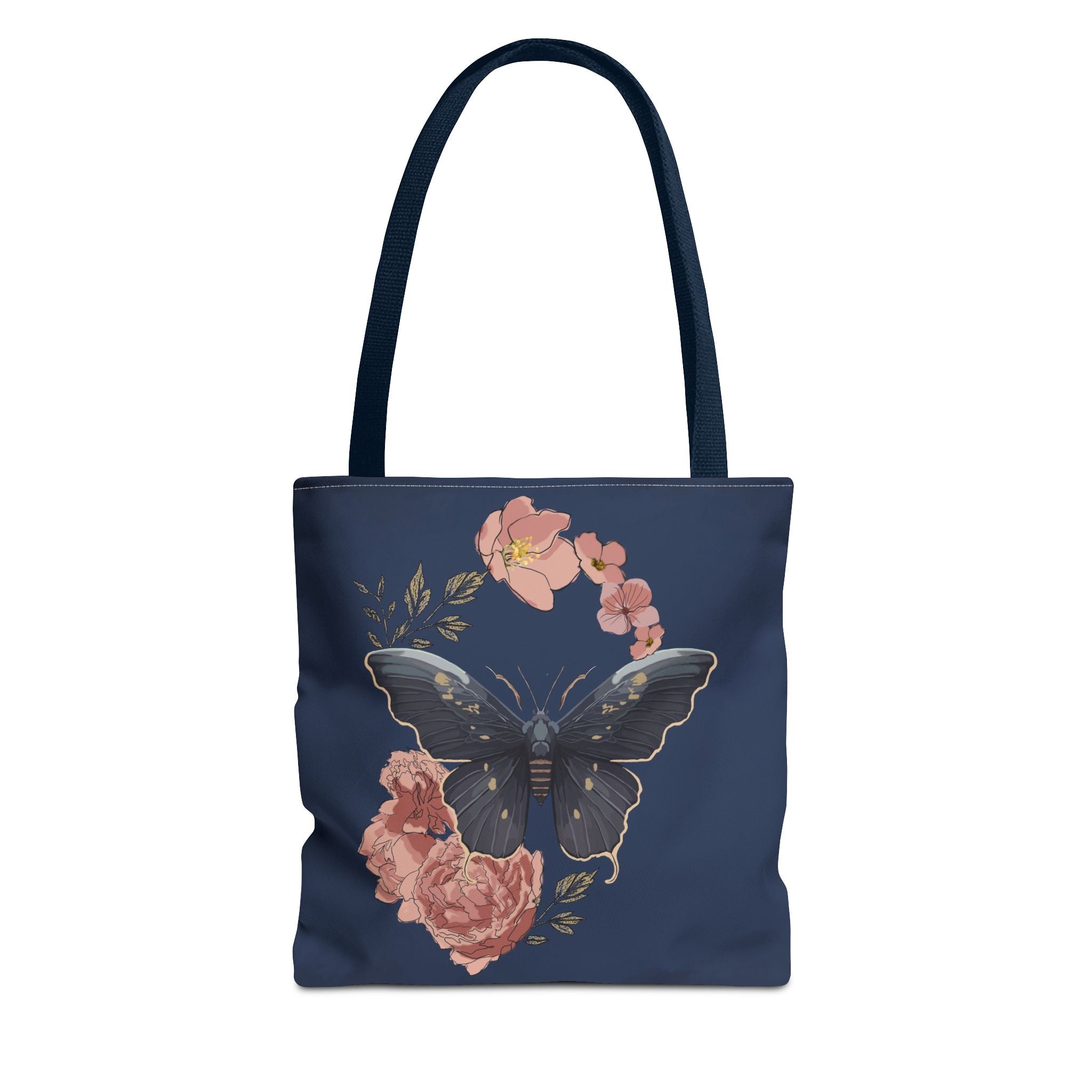 Floral Butterfly Tote Bag