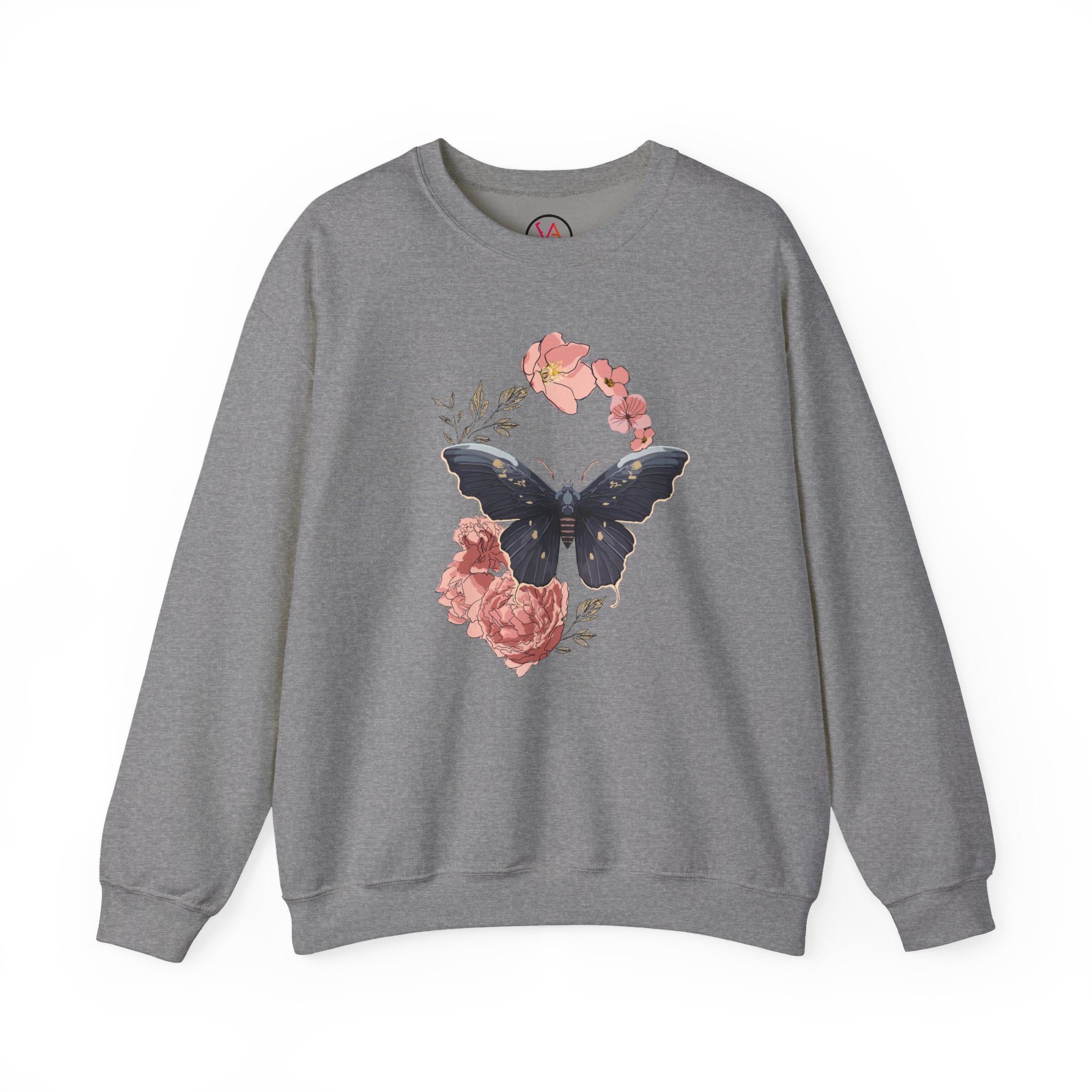 Cozy Unisex  Butterfly Floral Sweatshirt