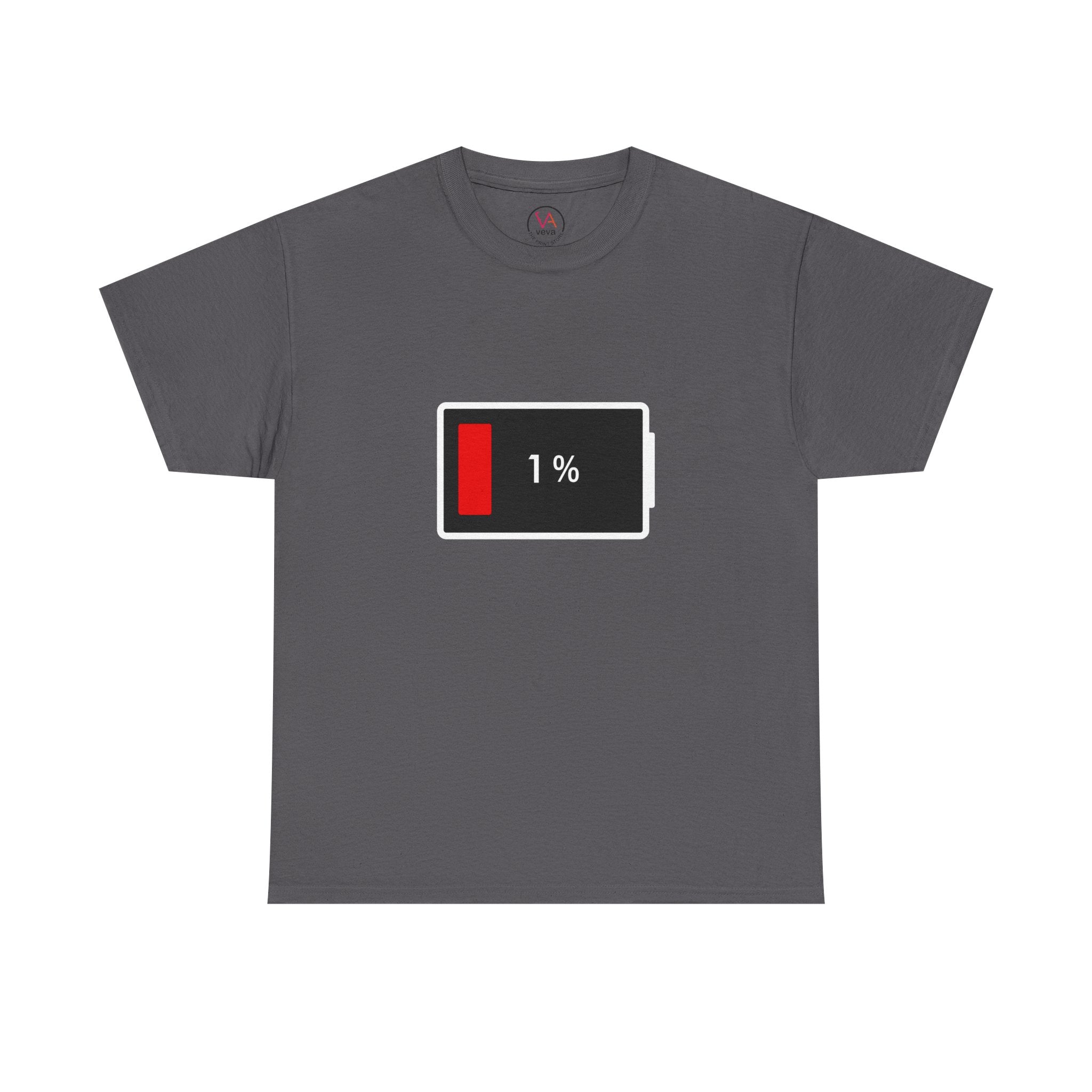 Low Battery Icon Unisex Cotton T-Shirt