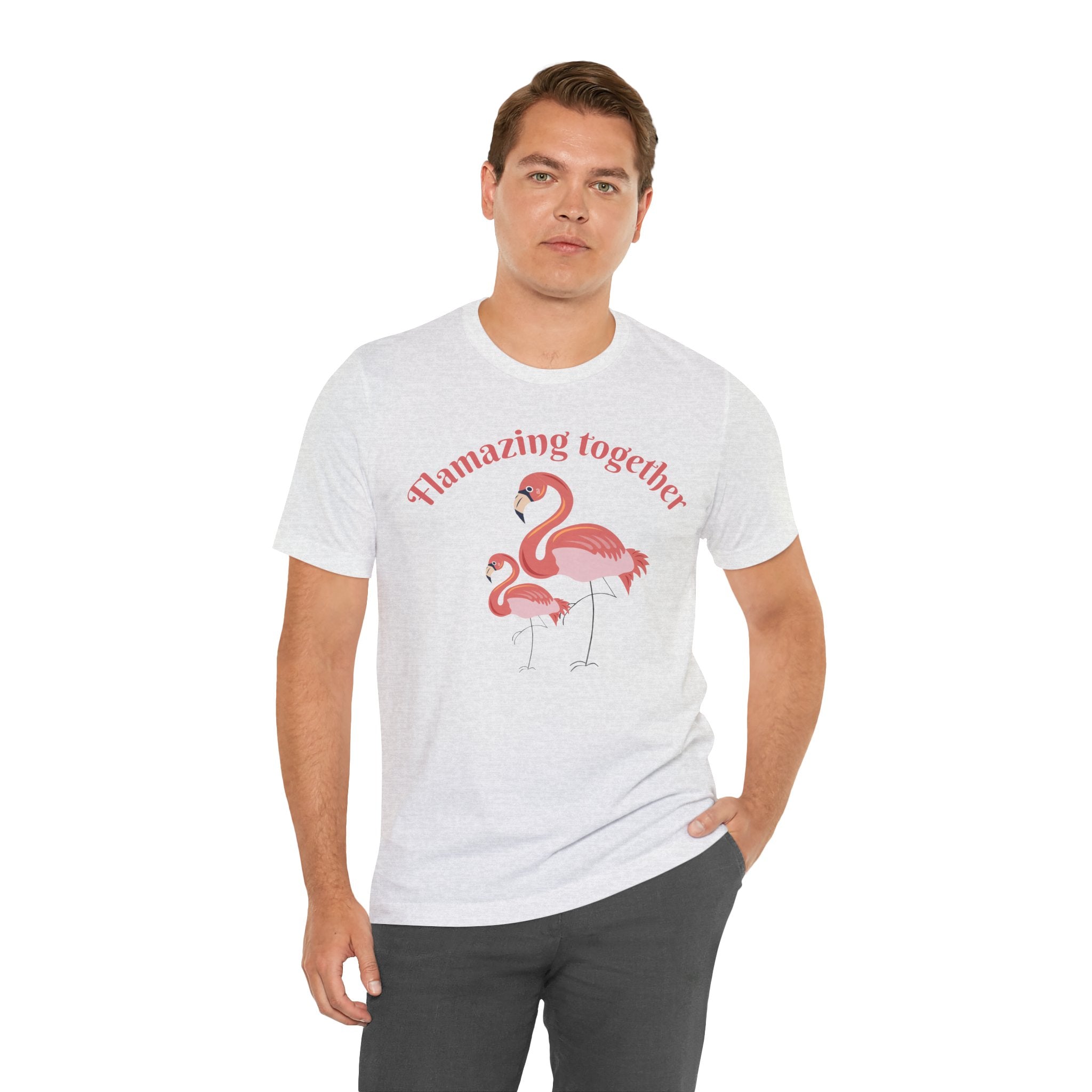 Flamingo Printed Unisex 100% Cotton T-Shirt
