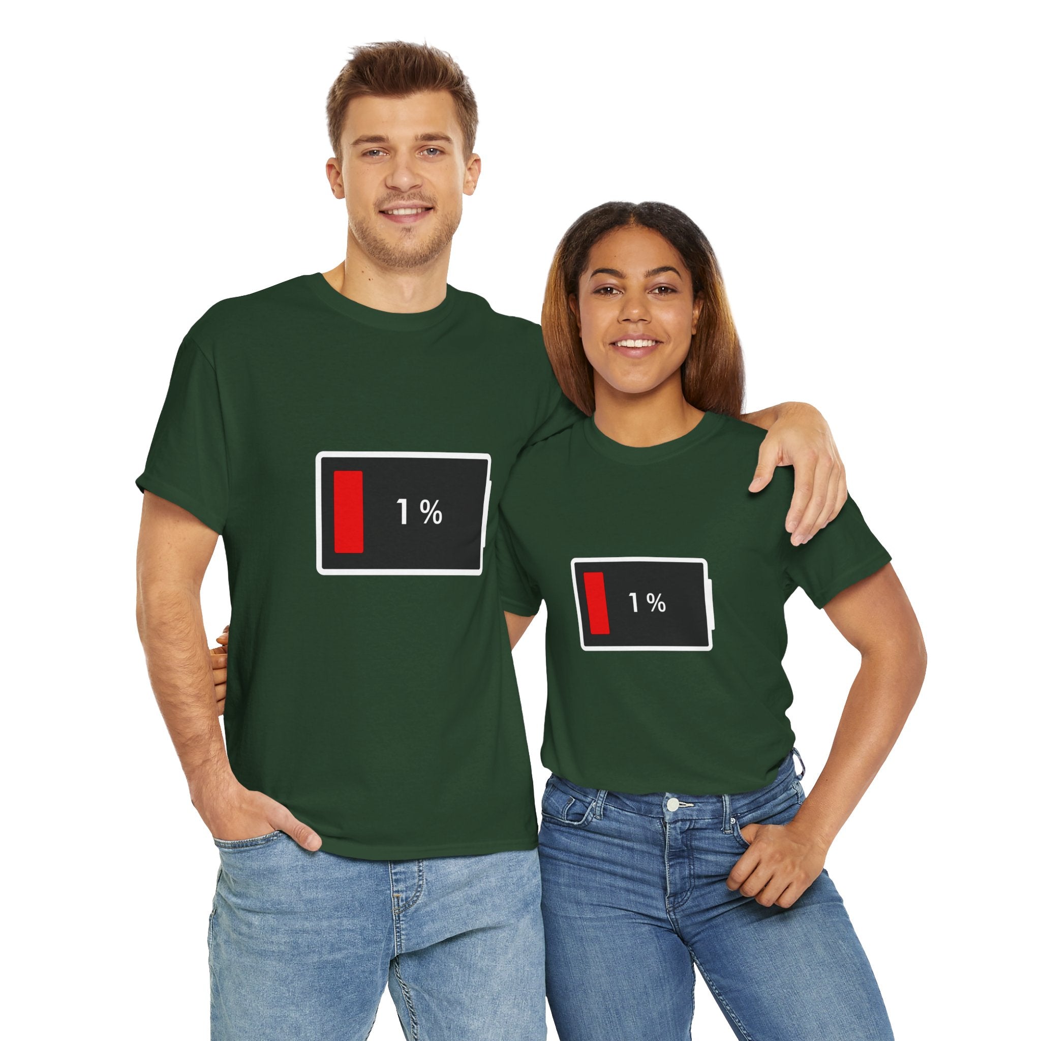 Low Battery Icon Unisex Cotton T-Shirt