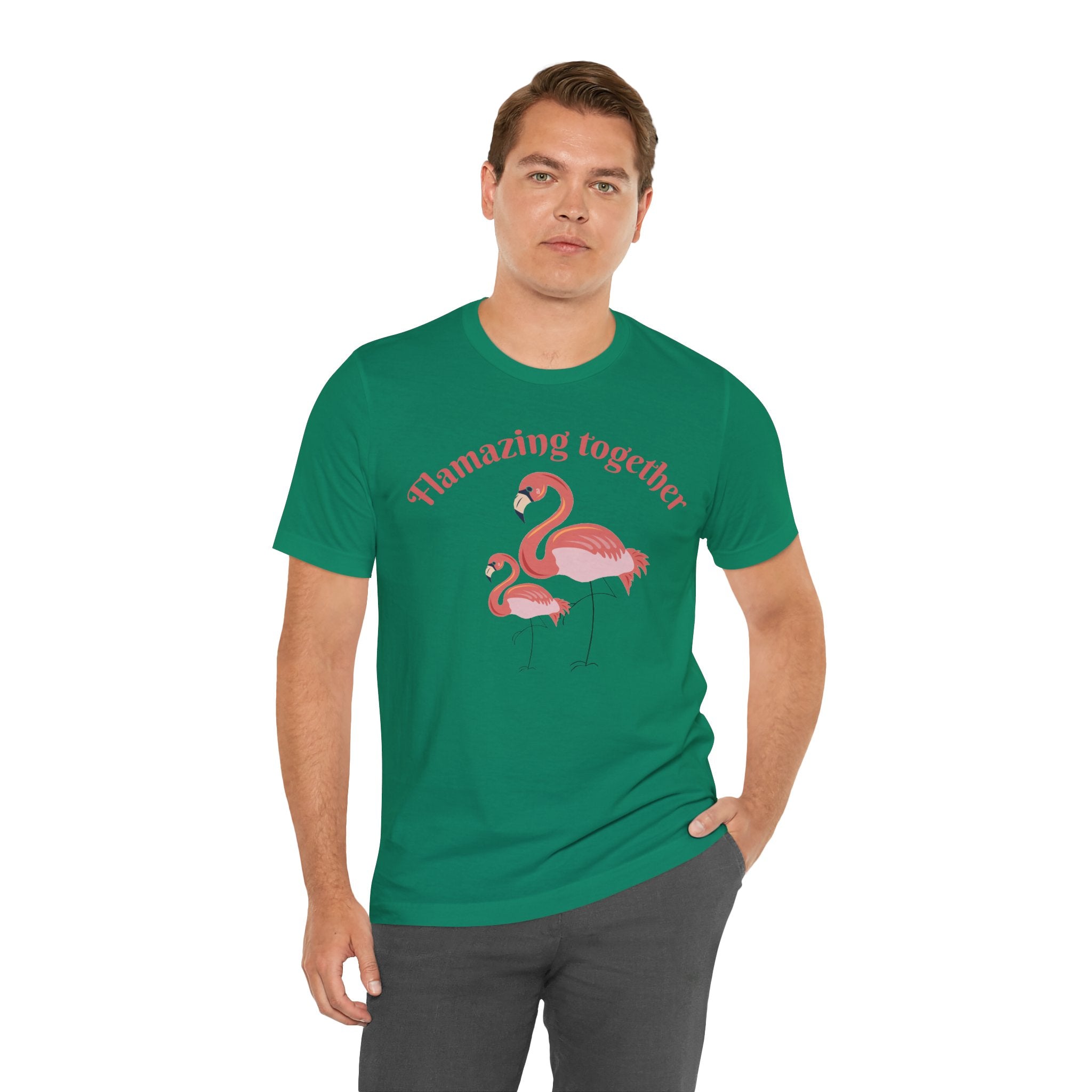 Flamingo Printed Unisex 100% Cotton T-Shirt