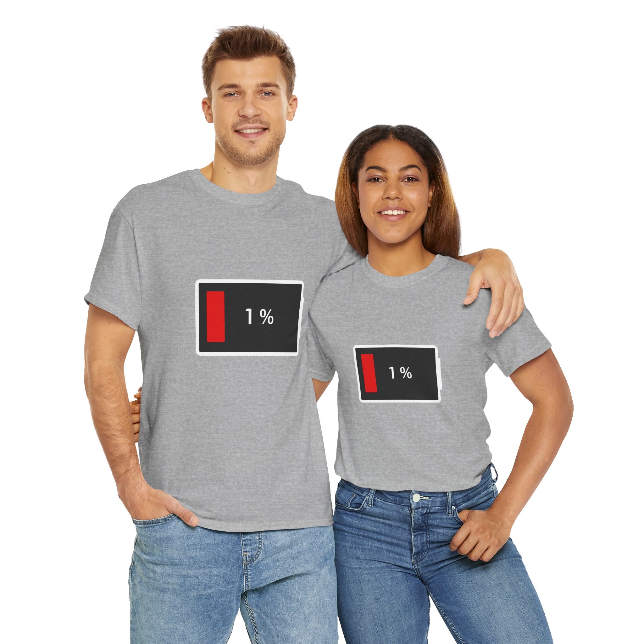 Low Battery Icon Unisex Cotton T-Shirt