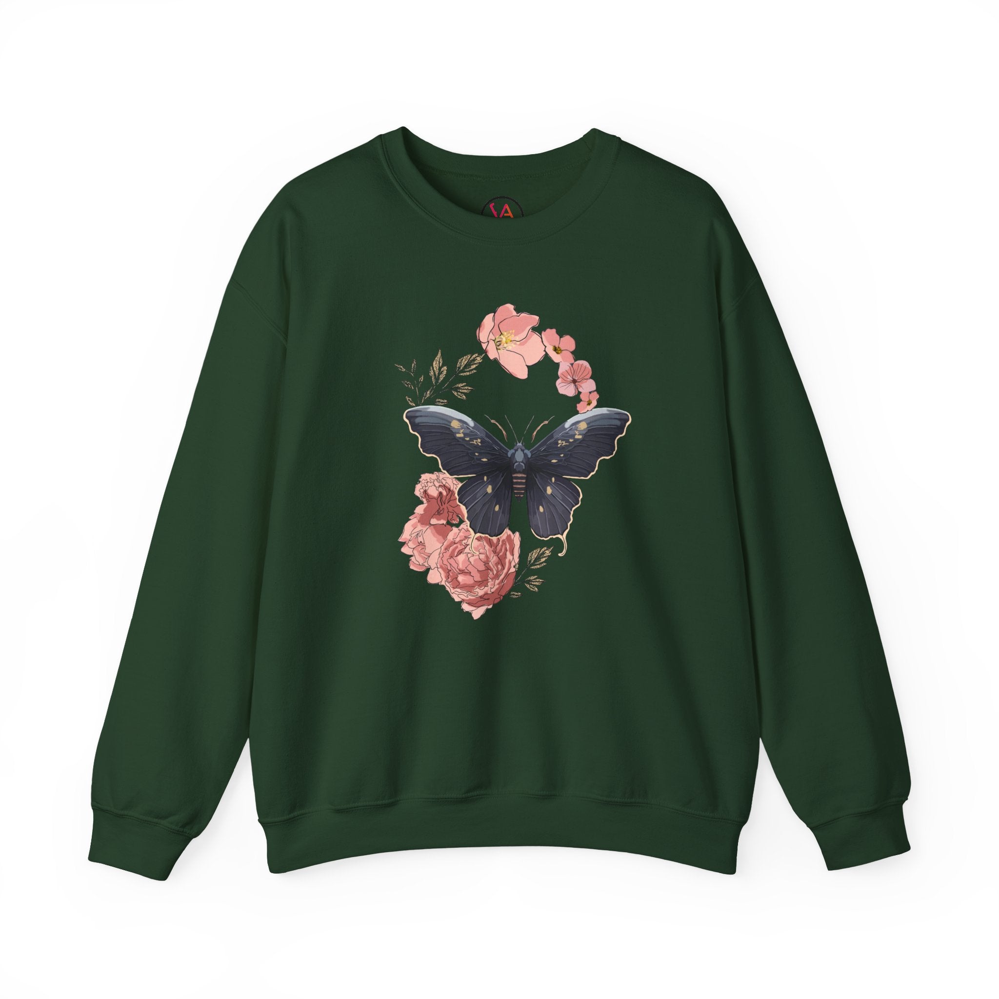Cozy Unisex  Butterfly Floral Sweatshirt