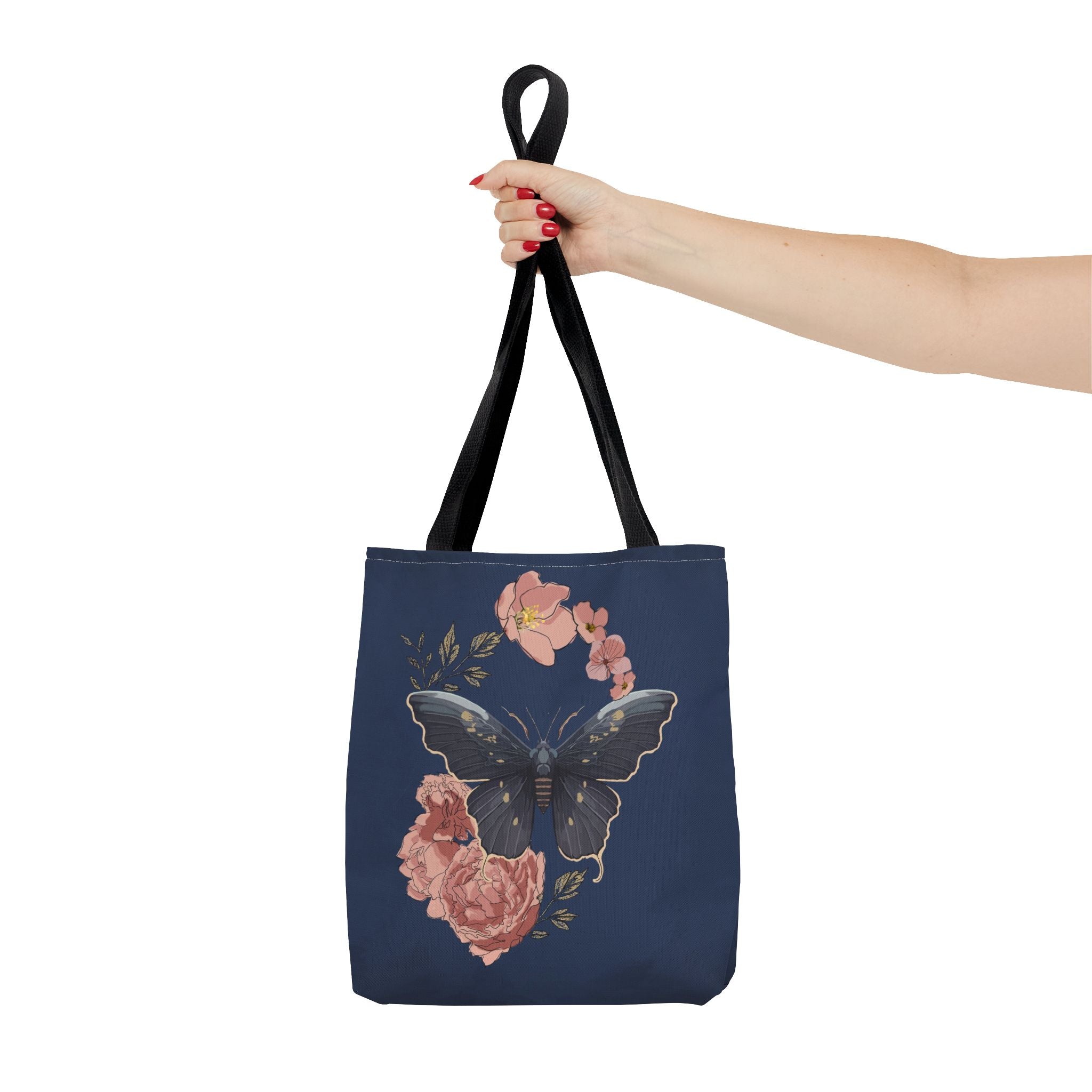 Floral Butterfly Tote Bag