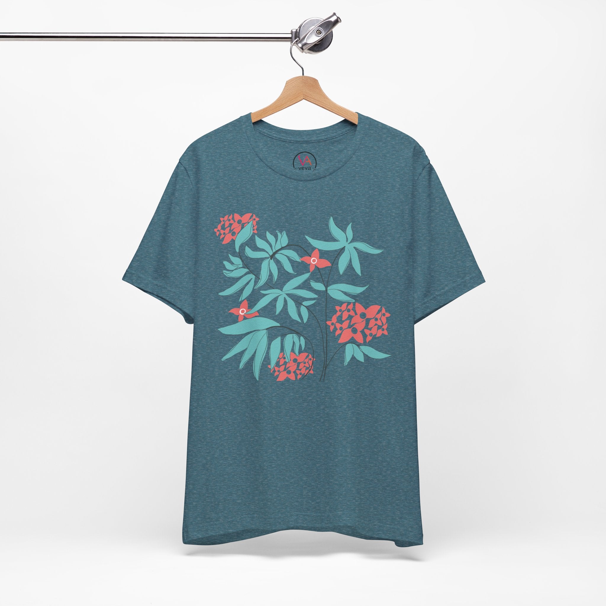 Floral Graphic Unisex Cotton T-Shirt