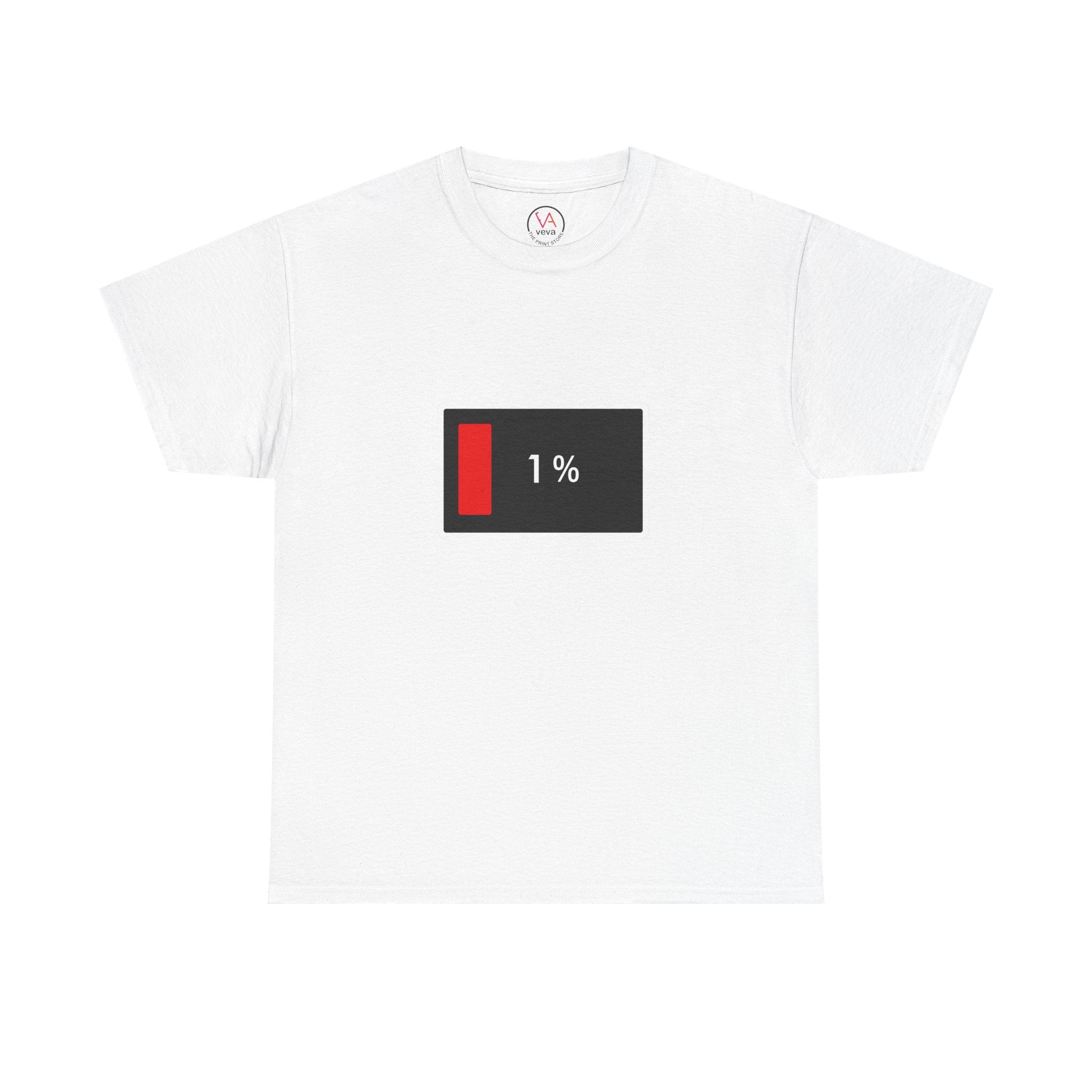 Low Battery Icon Unisex Cotton T-Shirt