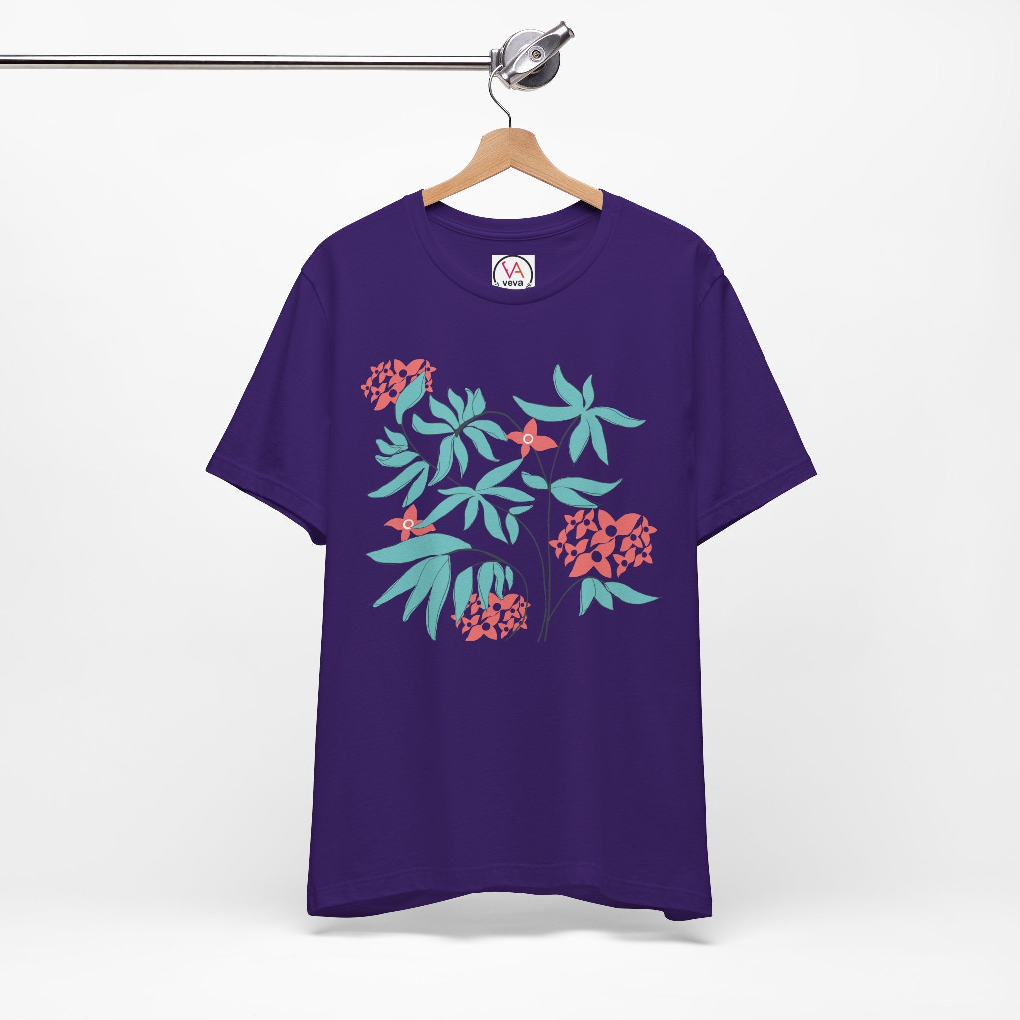 Floral Graphic Unisex Cotton T-Shirt