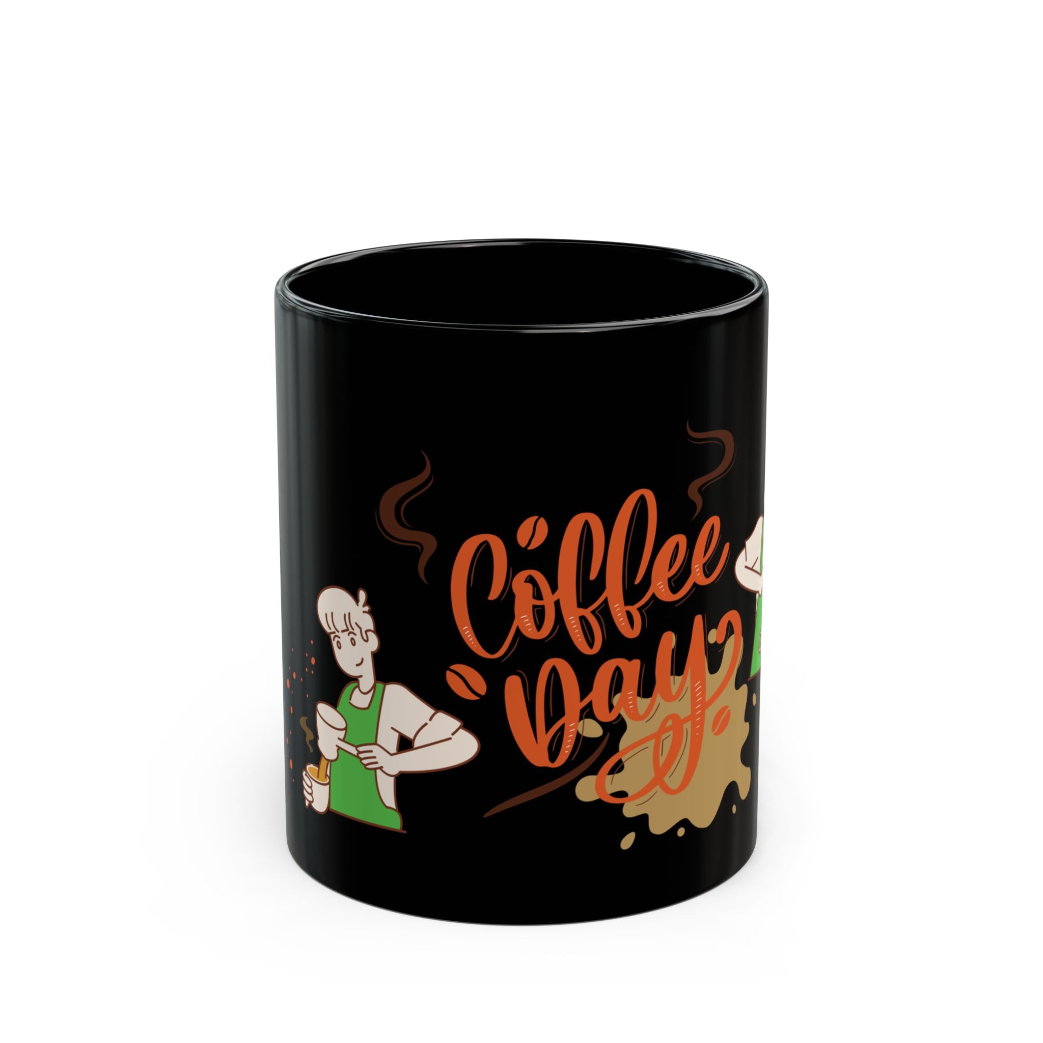 Coffee Day Black Mug