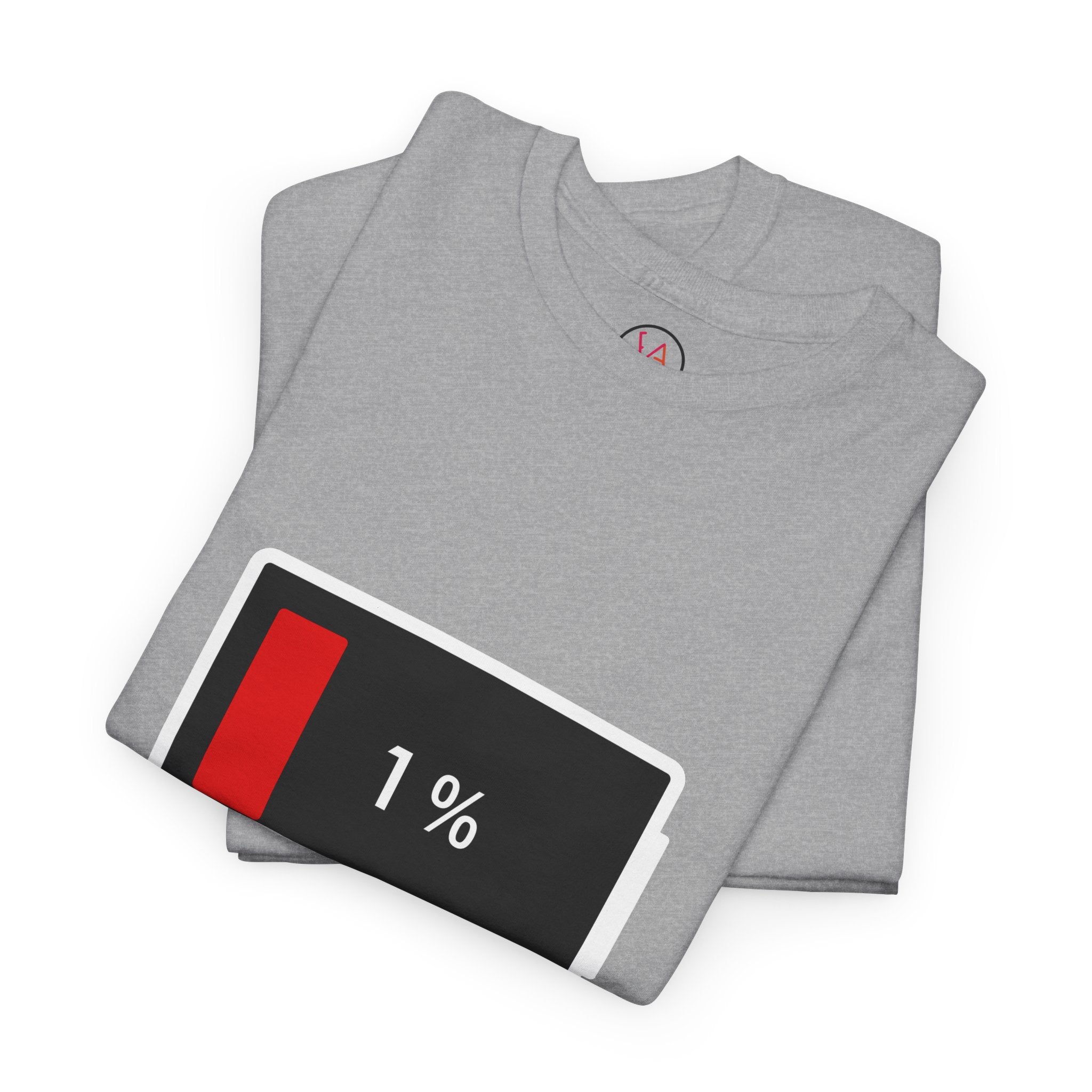 Low Battery Icon Unisex Cotton T-Shirt