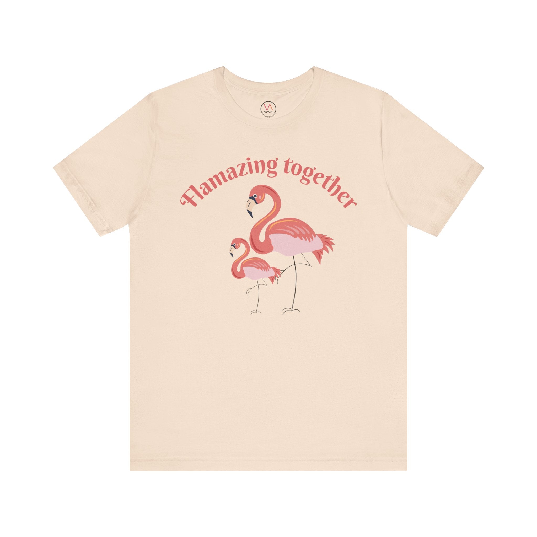 Flamingo Printed Unisex 100% Cotton T-Shirt