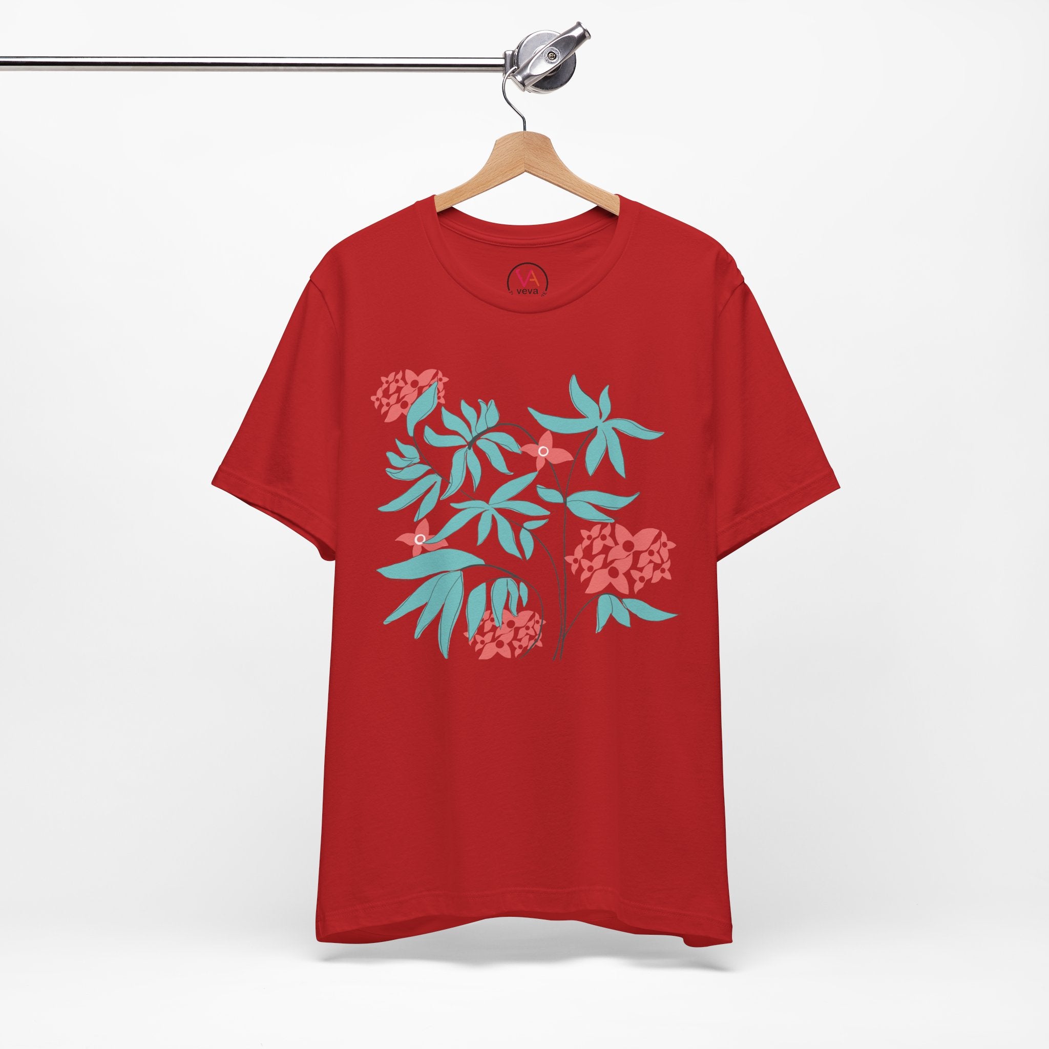 Floral Graphic Unisex Cotton T-Shirt