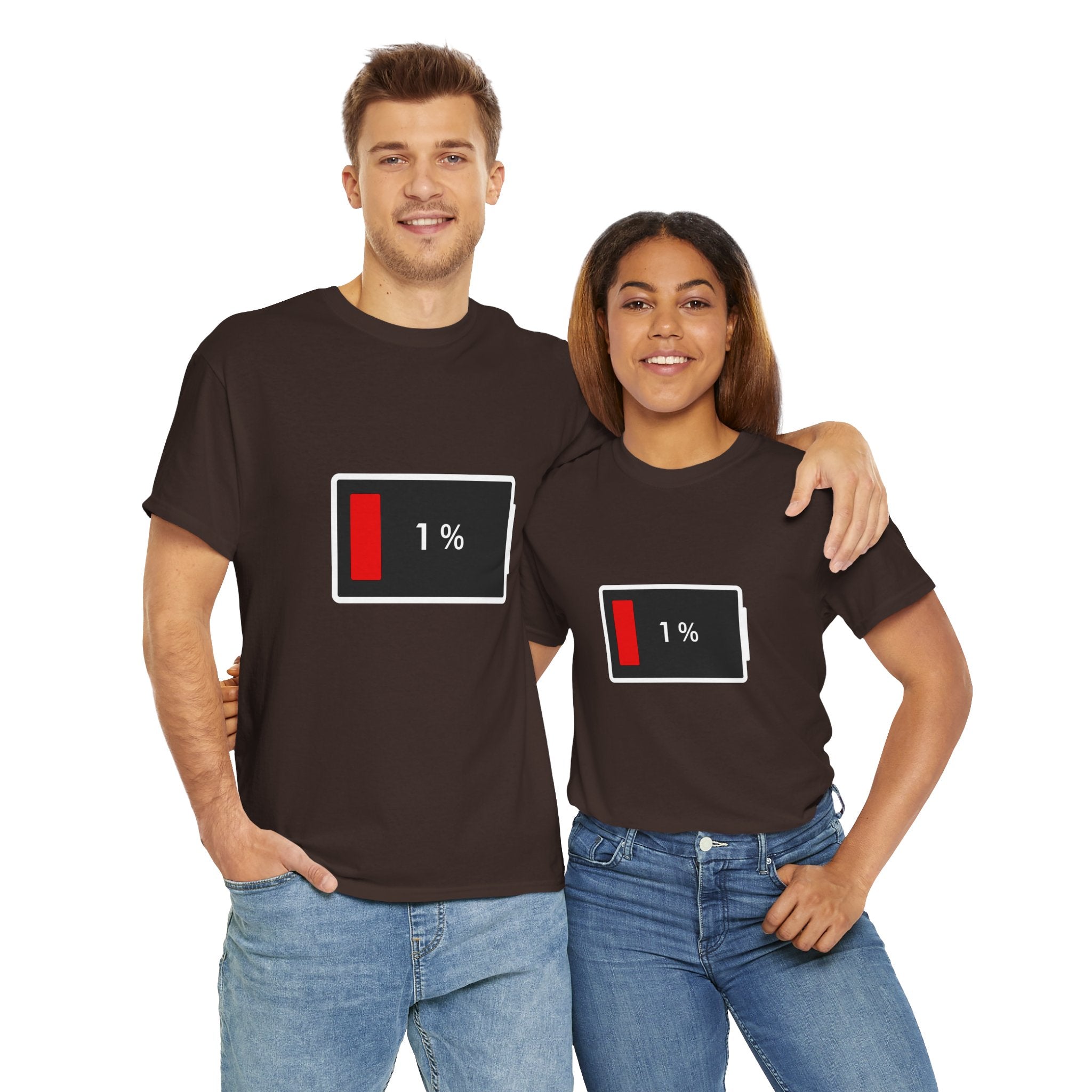 Low Battery Icon Unisex Cotton T-Shirt
