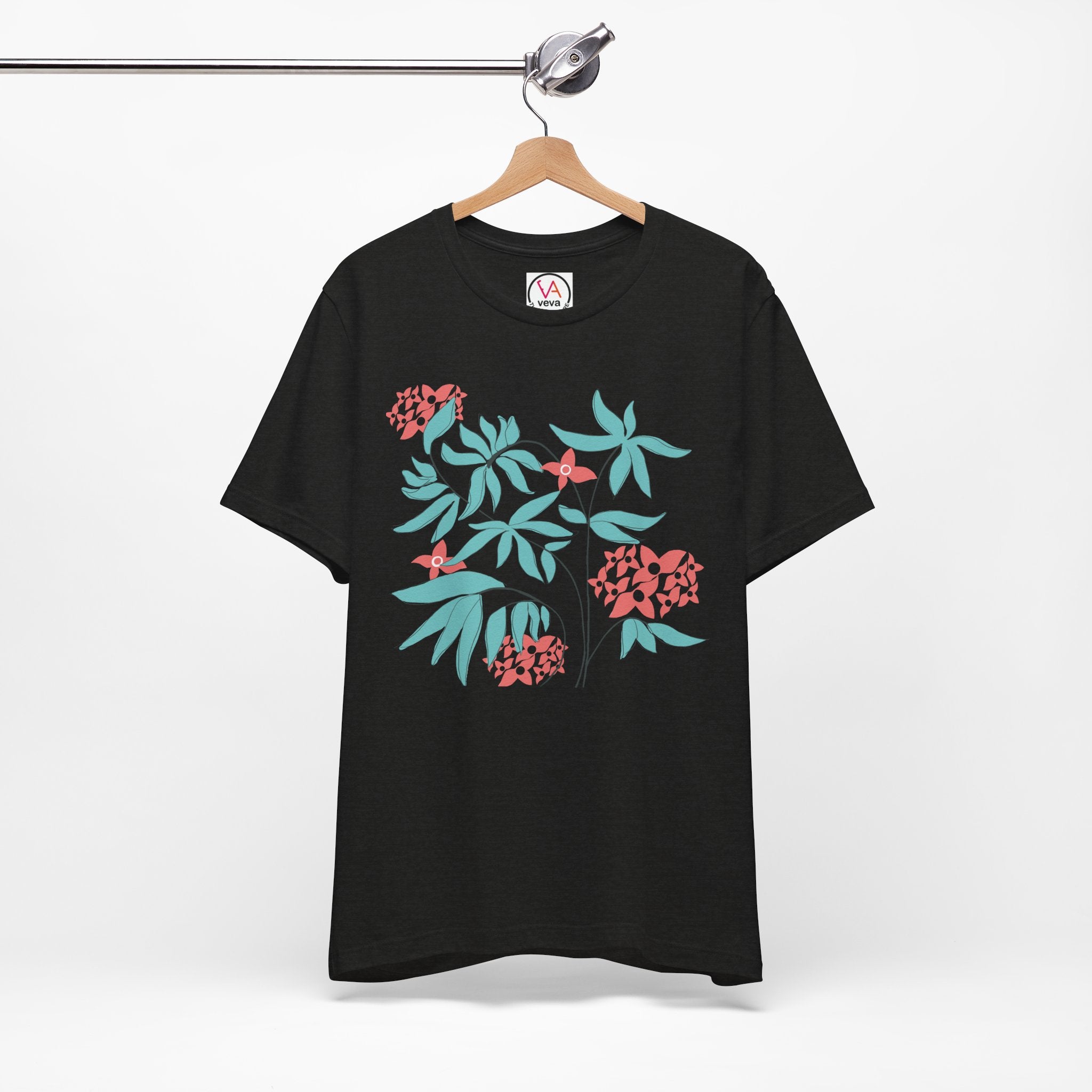 Floral Graphic Unisex Cotton T-Shirt