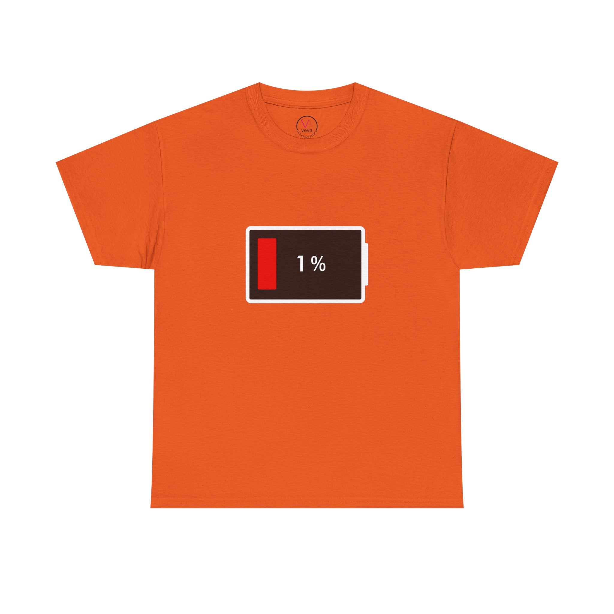 Low Battery Icon Unisex Cotton T-Shirt