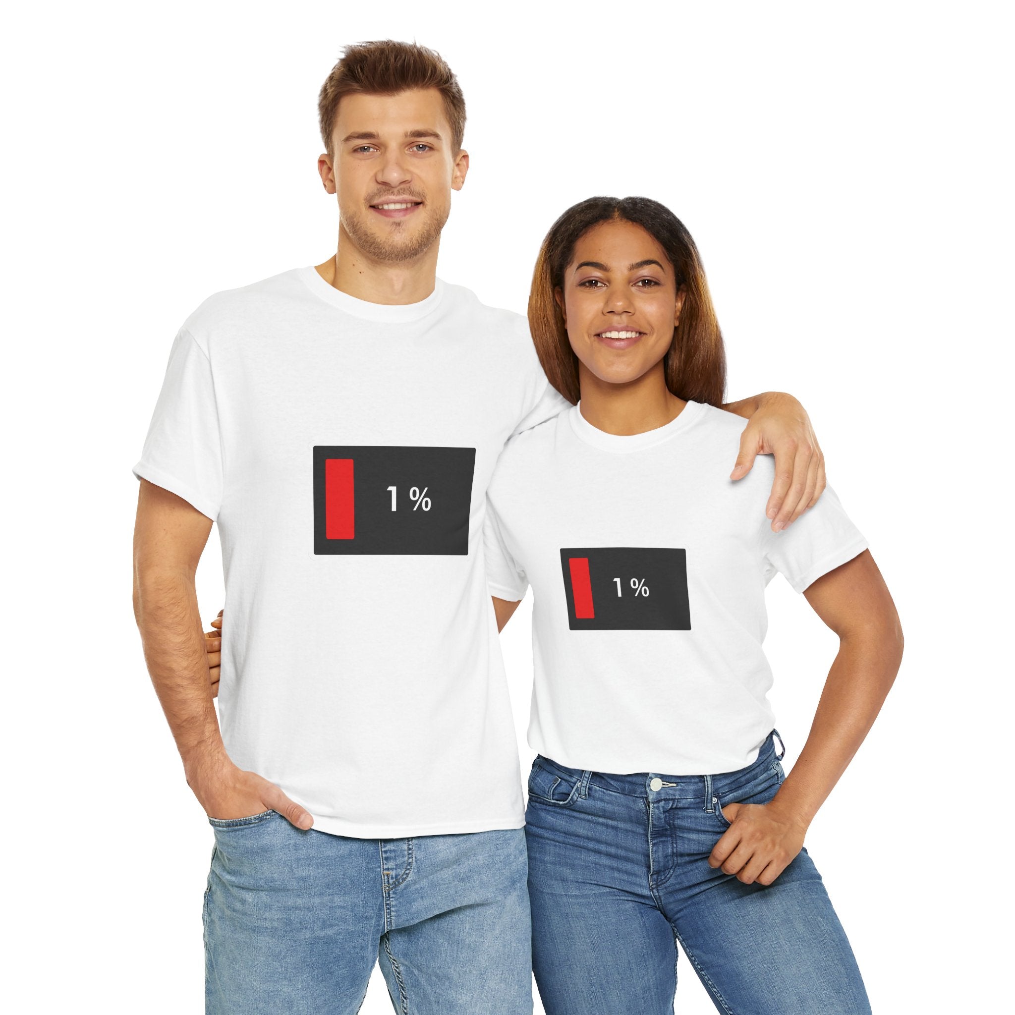 Low Battery Icon Unisex Cotton T-Shirt