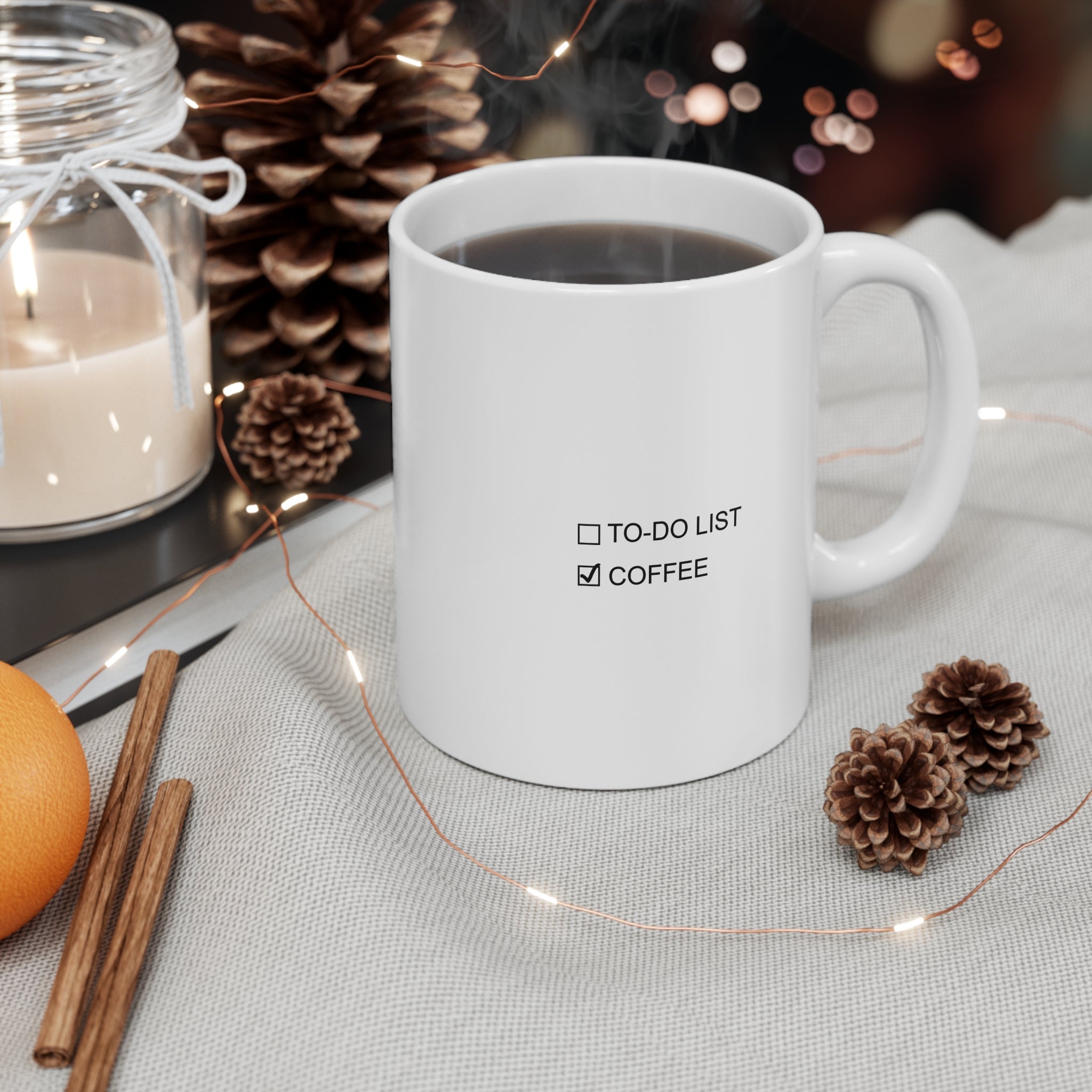 Coffee Lover's To-Do List Mug