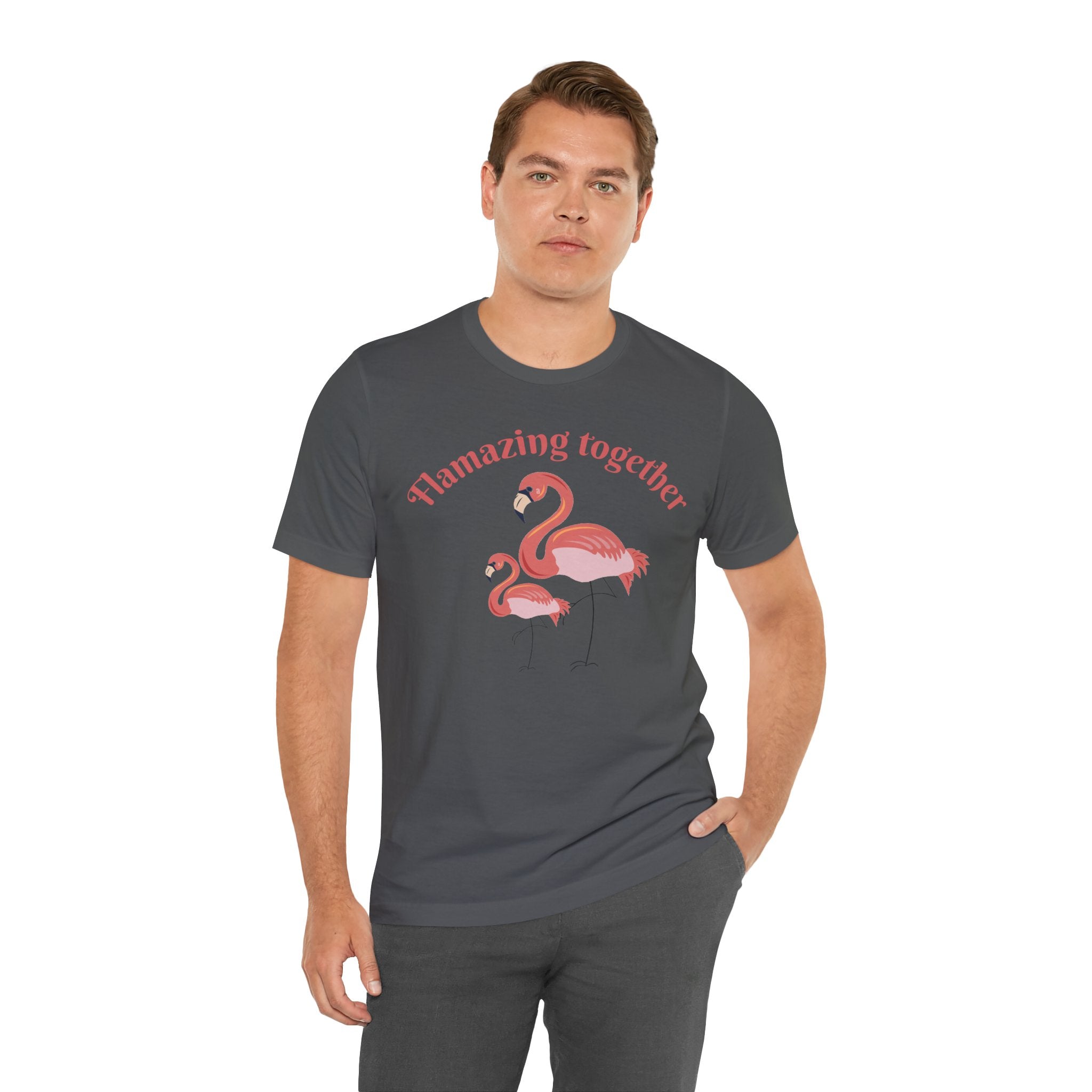 Flamingo Printed Unisex 100% Cotton T-Shirt