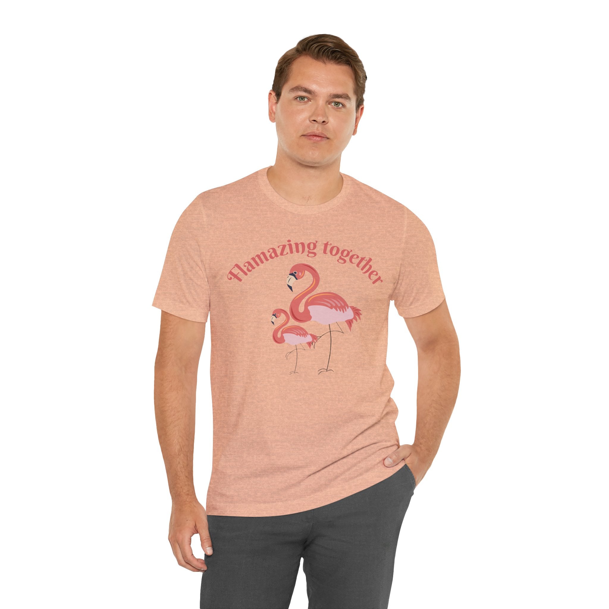 Flamingo Printed Unisex 100% Cotton T-Shirt