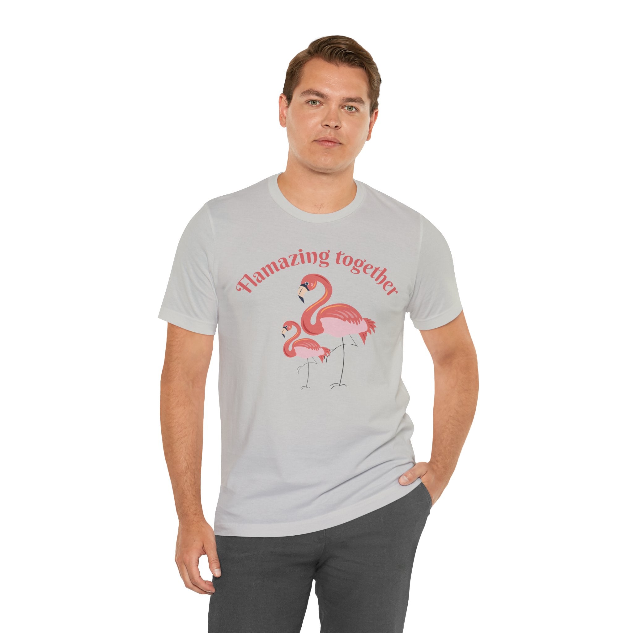 Flamingo Printed Unisex 100% Cotton T-Shirt