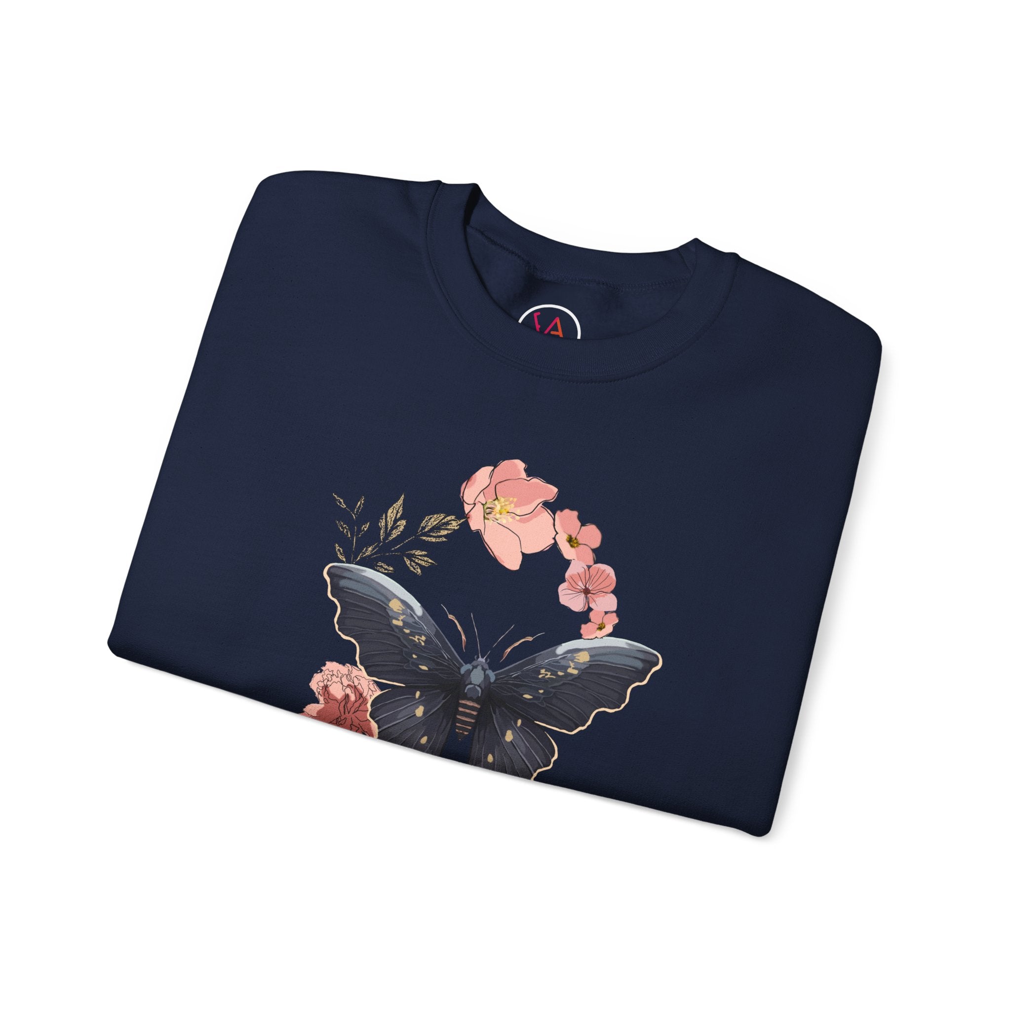 Cozy Unisex  Butterfly Floral Sweatshirt