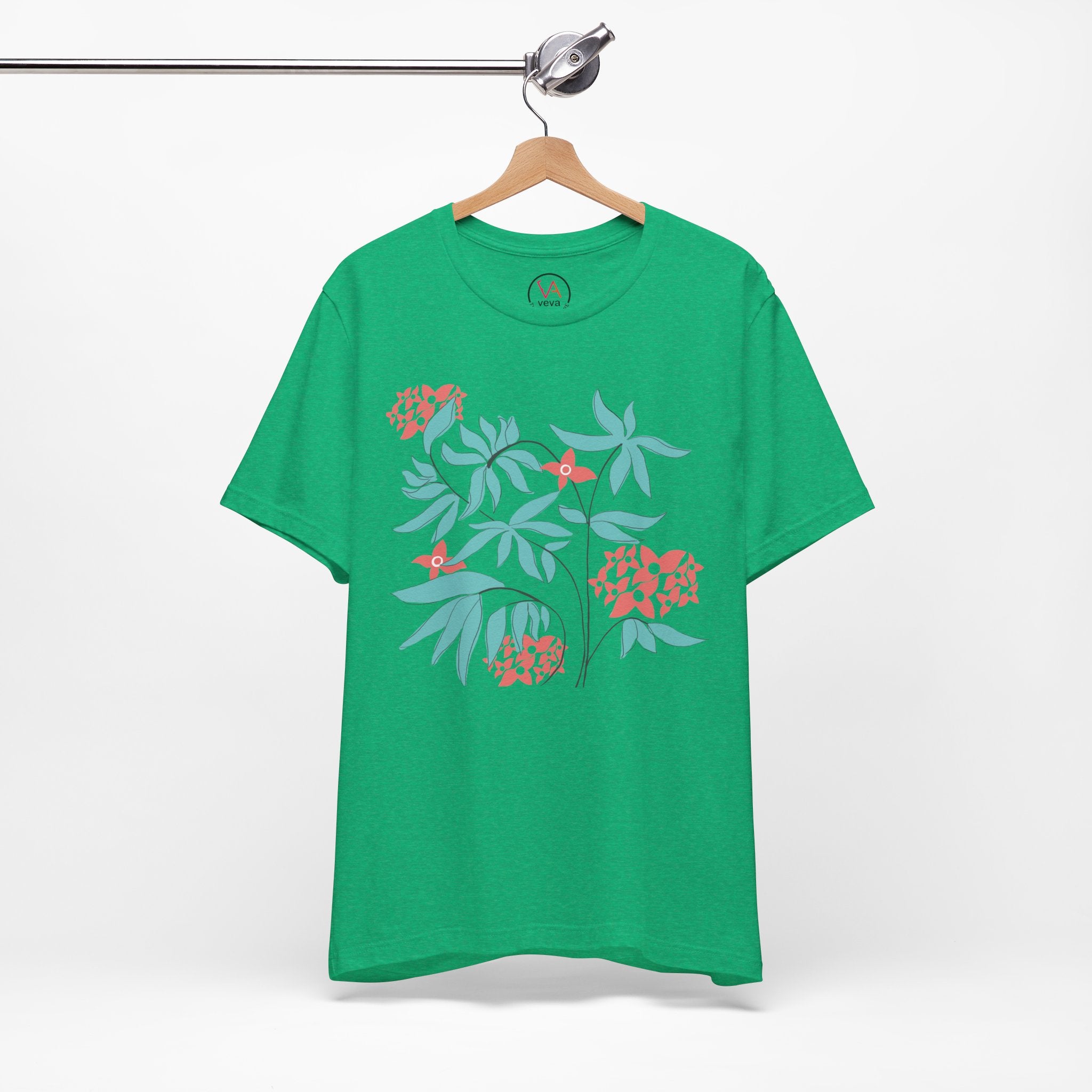 Floral Graphic Unisex Cotton T-Shirt