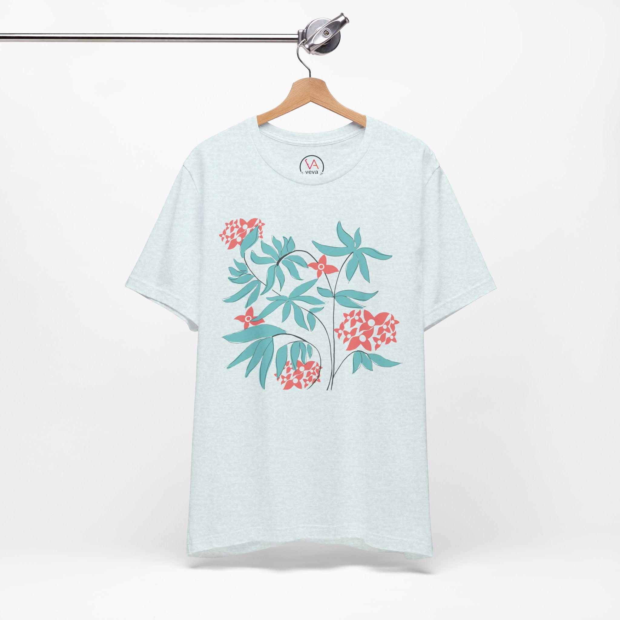 Floral Graphic Unisex Cotton T-Shirt