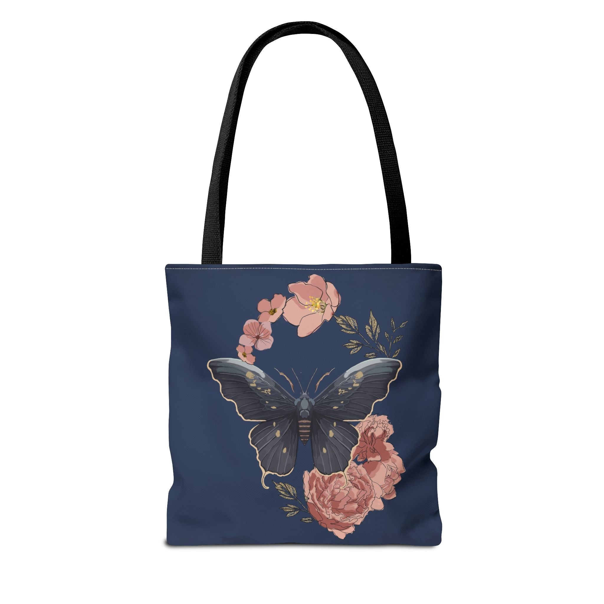 Floral Butterfly Tote Bag