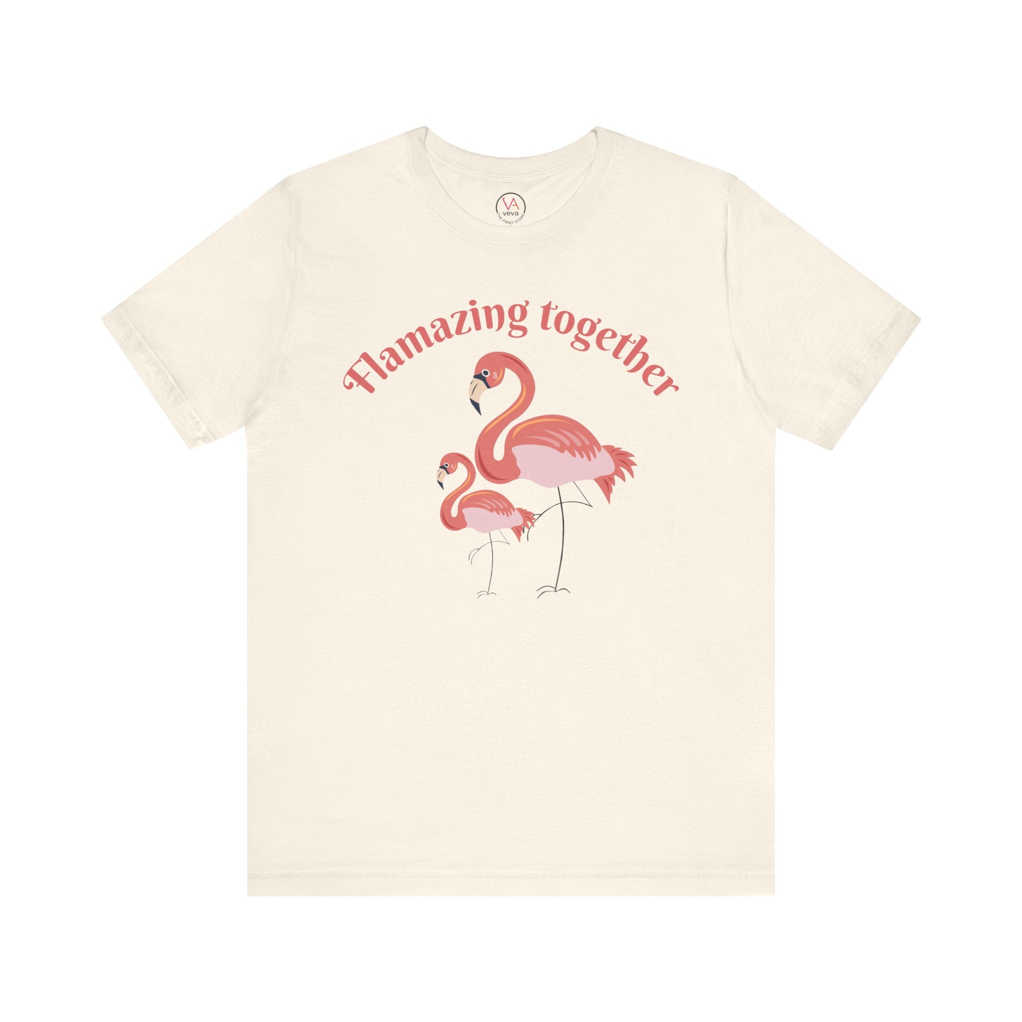 Flamingo Printed Unisex 100% Cotton T-Shirt