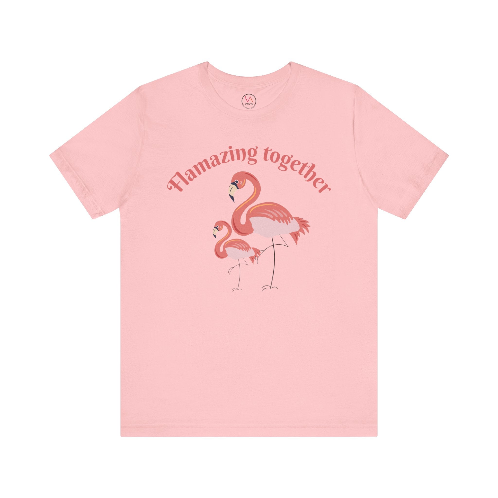 Flamingo Printed Unisex 100% Cotton T-Shirt