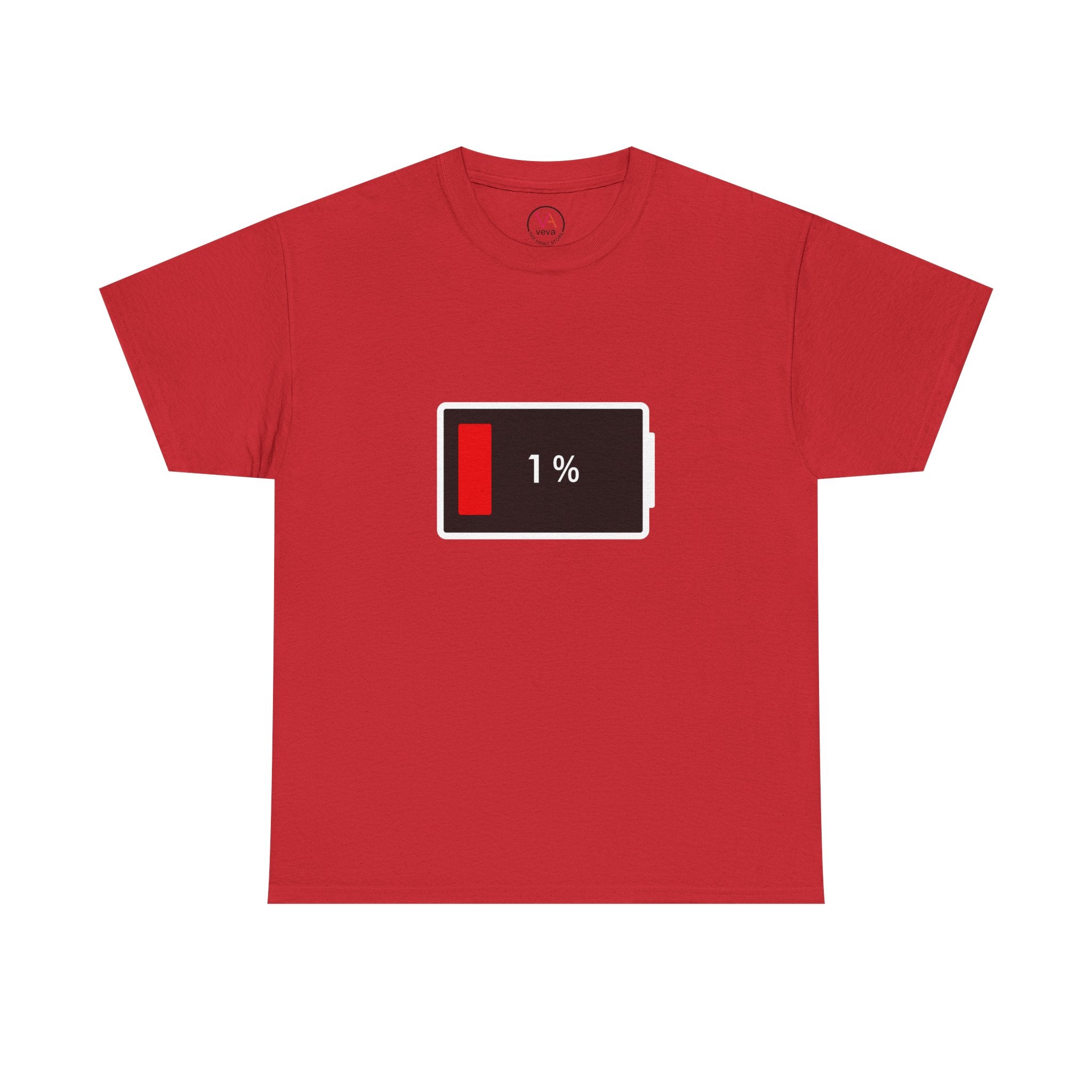 Low Battery Icon Unisex Cotton T-Shirt