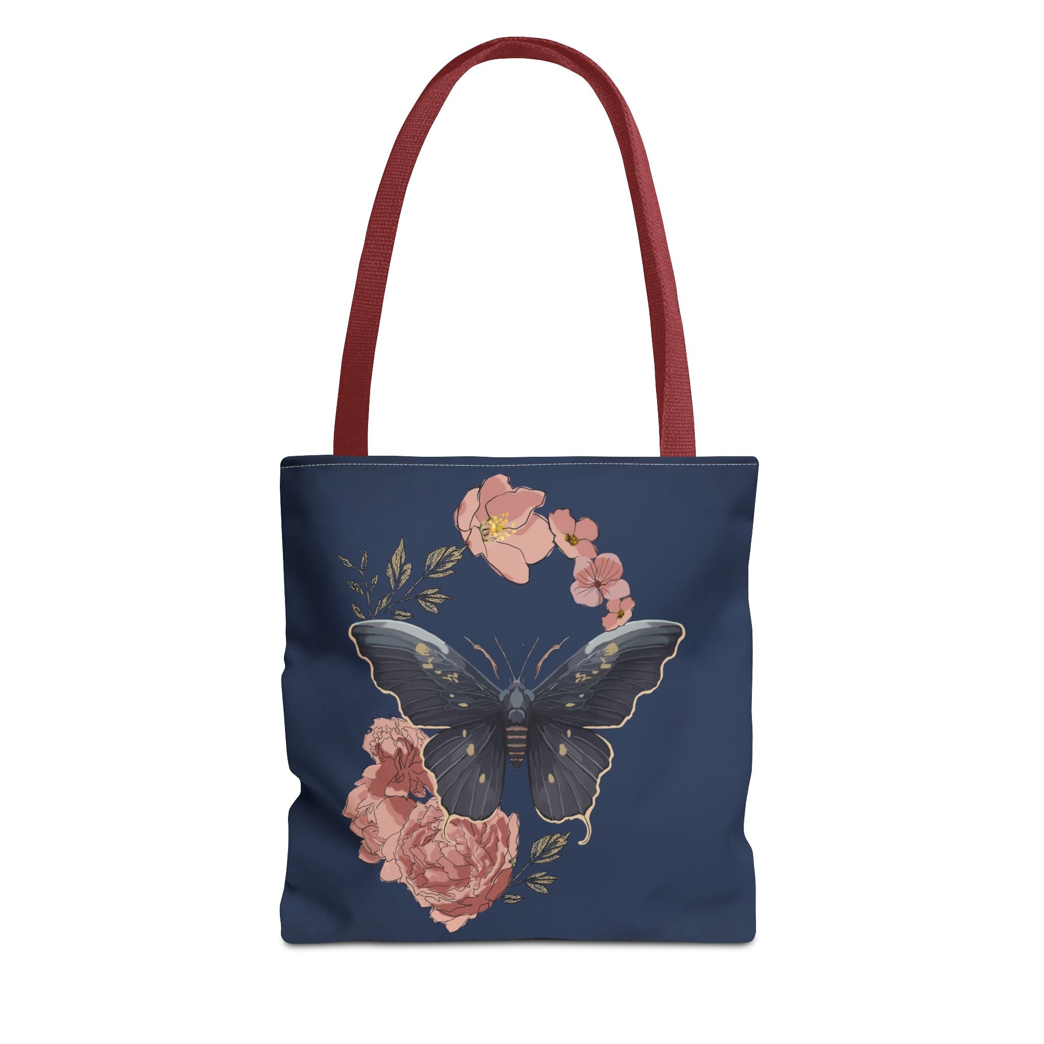Floral Butterfly Tote Bag