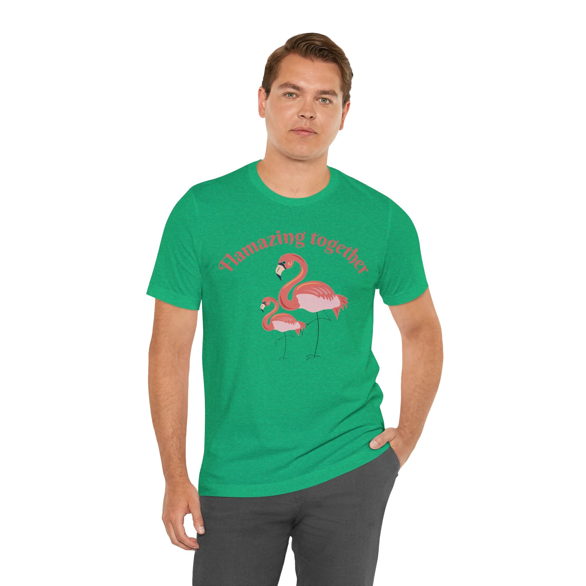 Flamingo Printed Unisex 100% Cotton T-Shirt