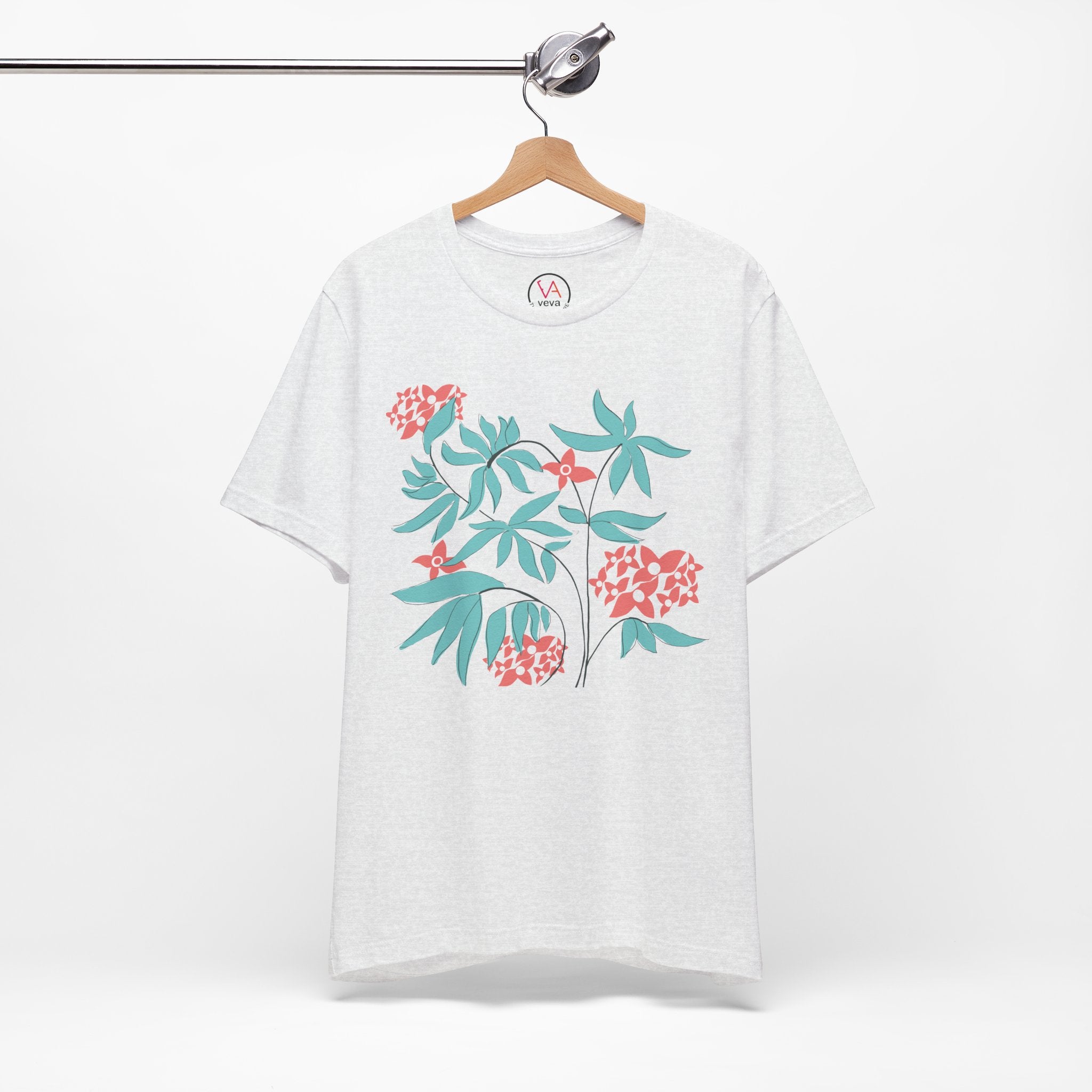 Floral Graphic Unisex Cotton T-Shirt