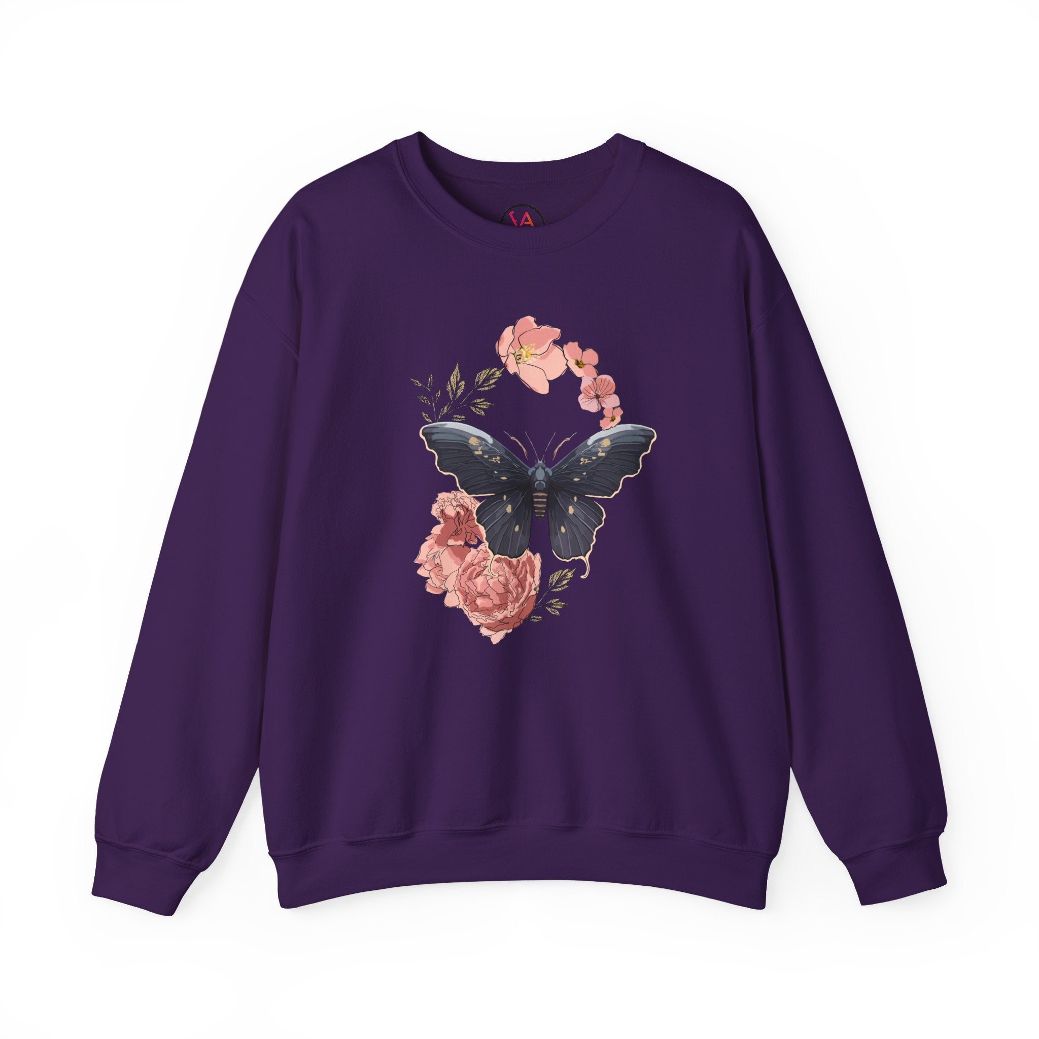 Cozy Unisex  Butterfly Floral Sweatshirt