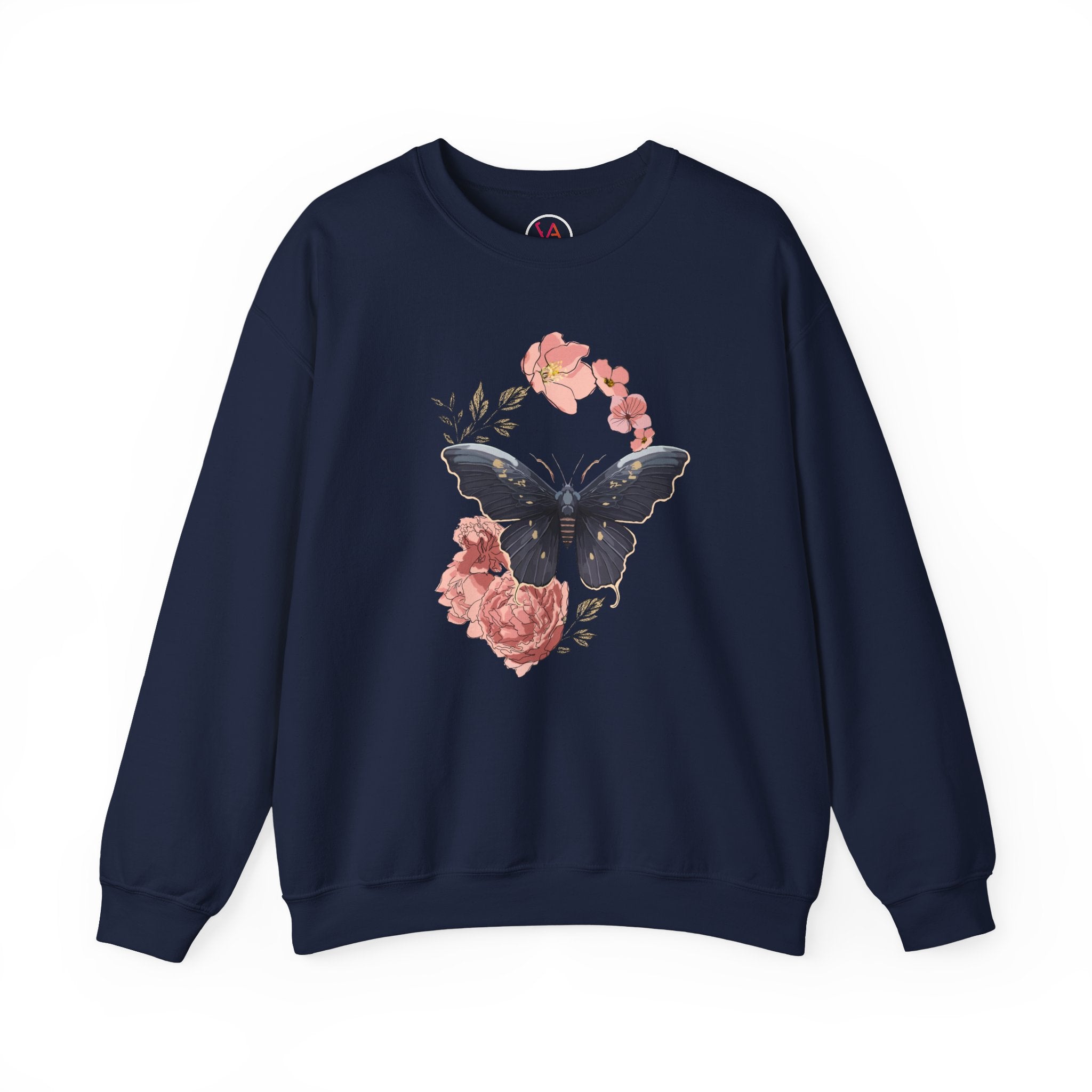 Cozy Unisex  Butterfly Floral Sweatshirt