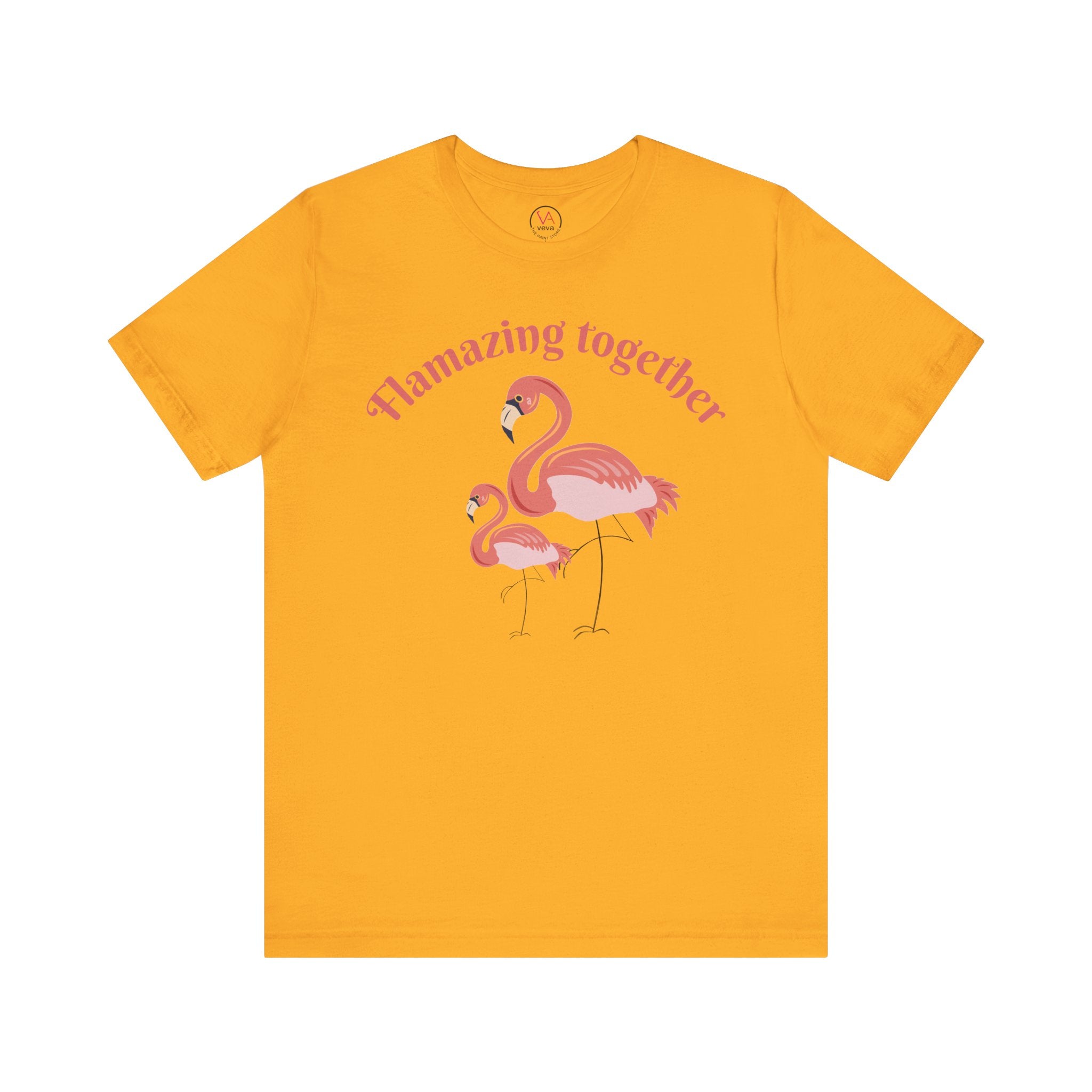 Flamingo Printed Unisex 100% Cotton T-Shirt