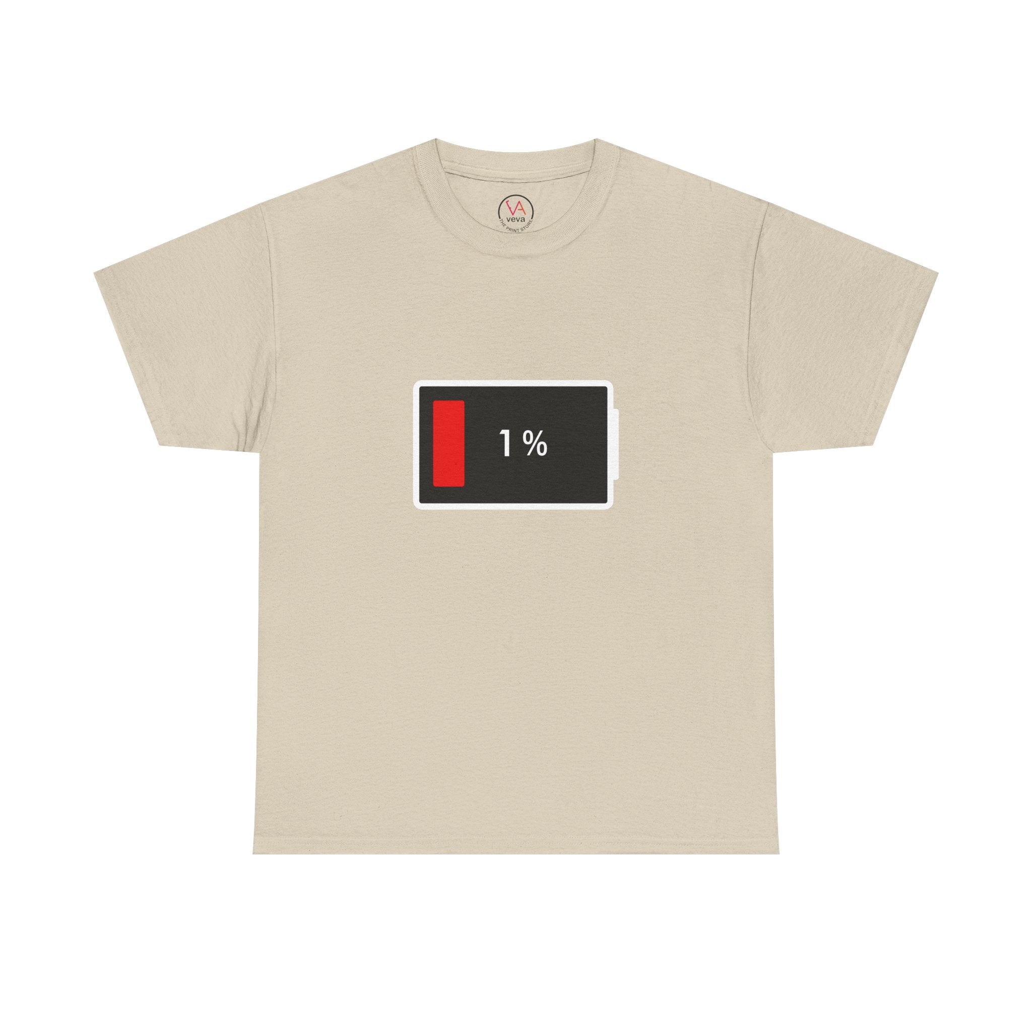 Low Battery Icon Unisex Cotton T-Shirt