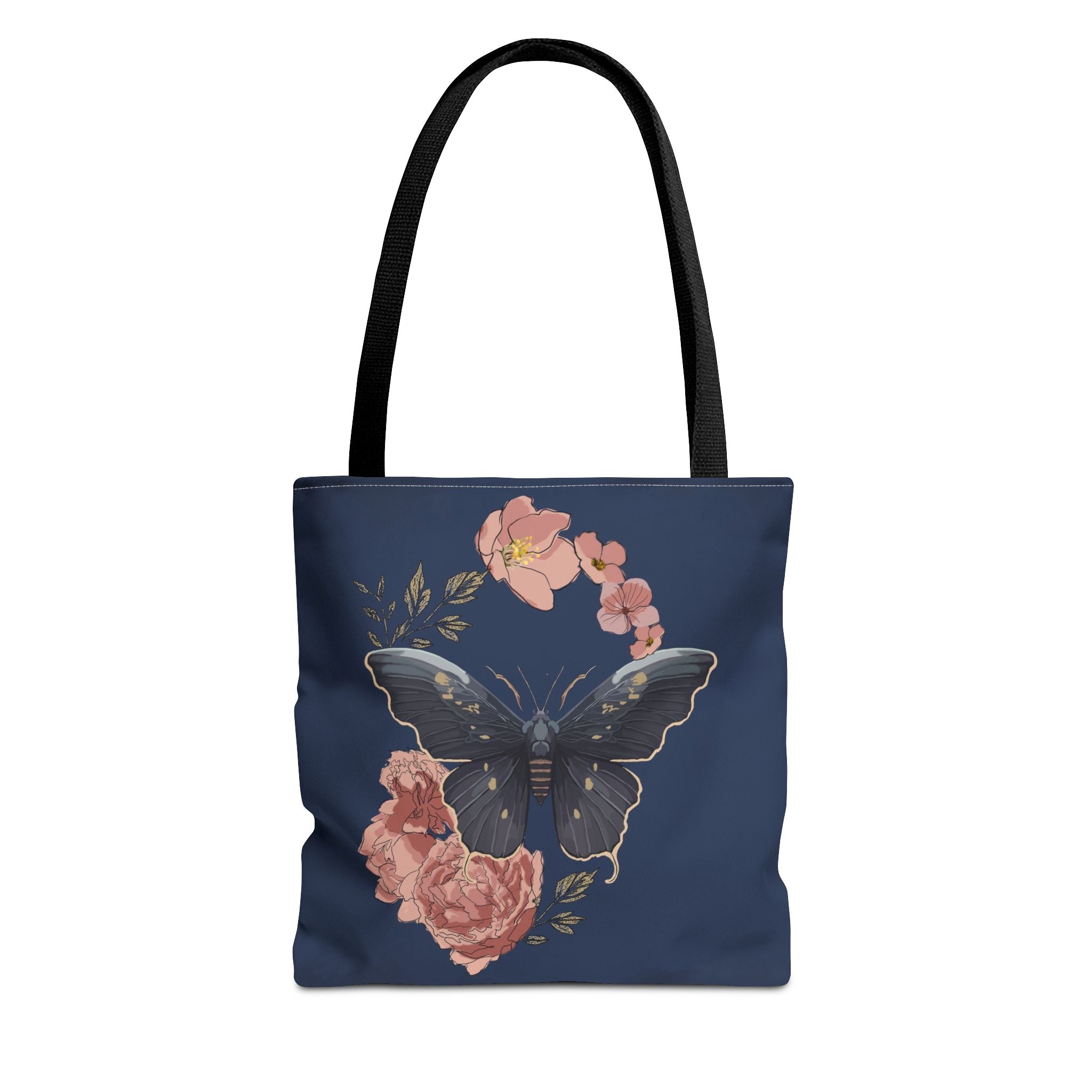 Floral Butterfly Tote Bag