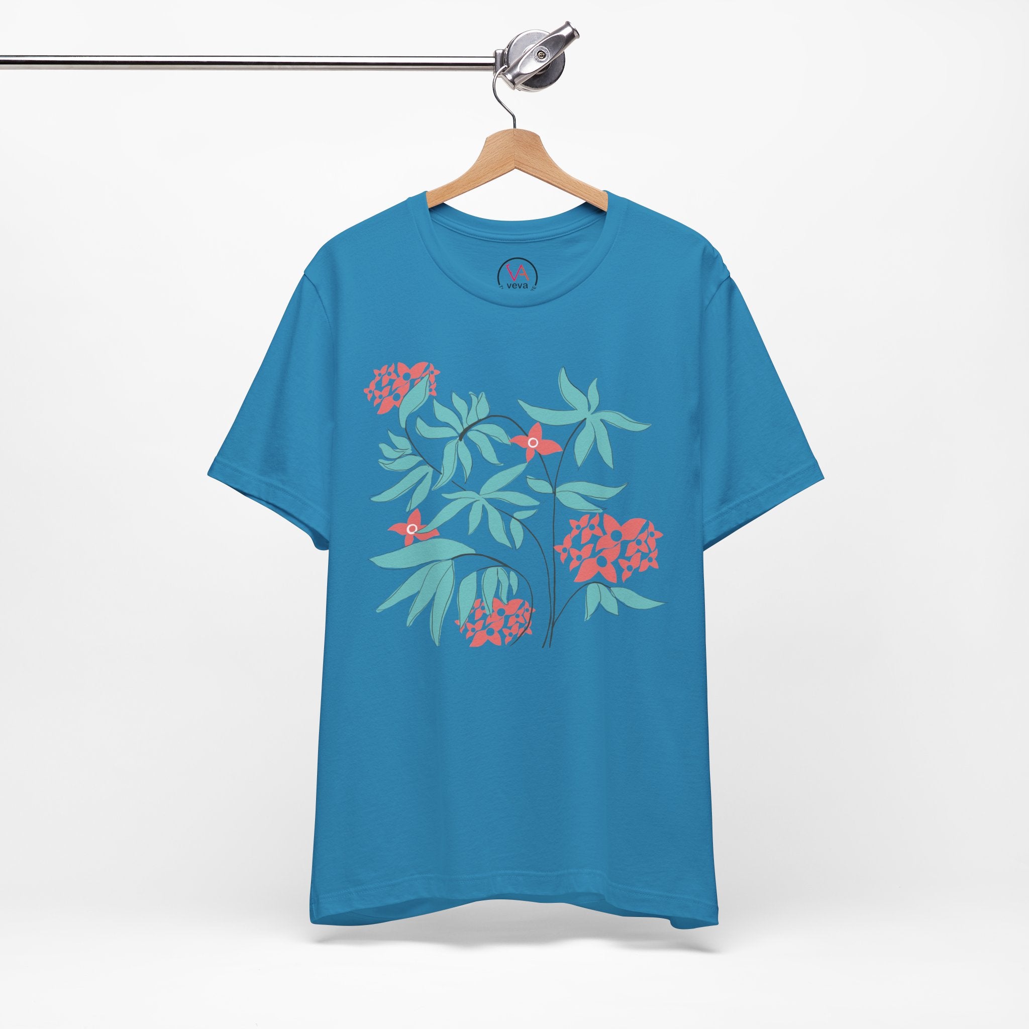 Floral Graphic Unisex Cotton T-Shirt