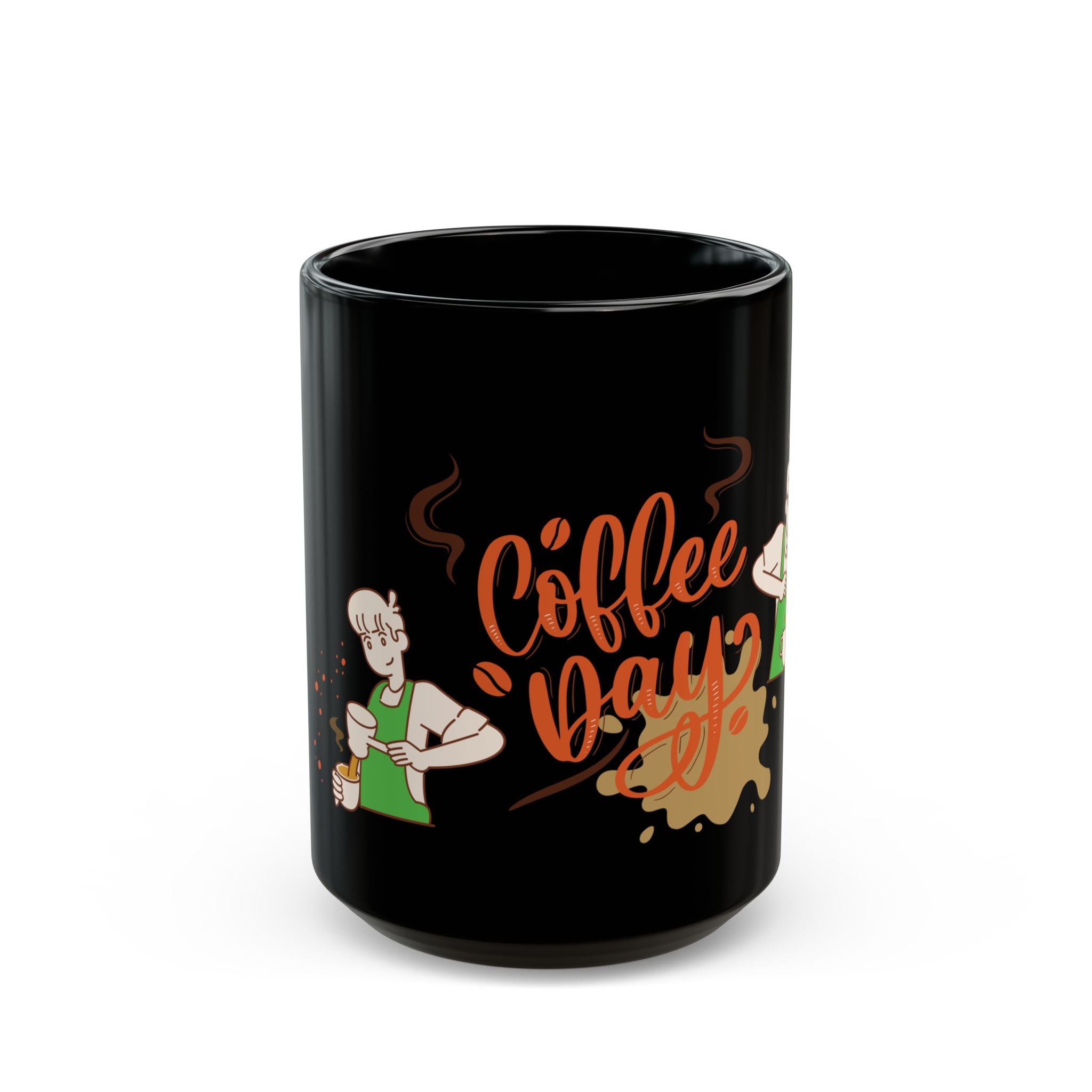 Coffee Day Black Mug