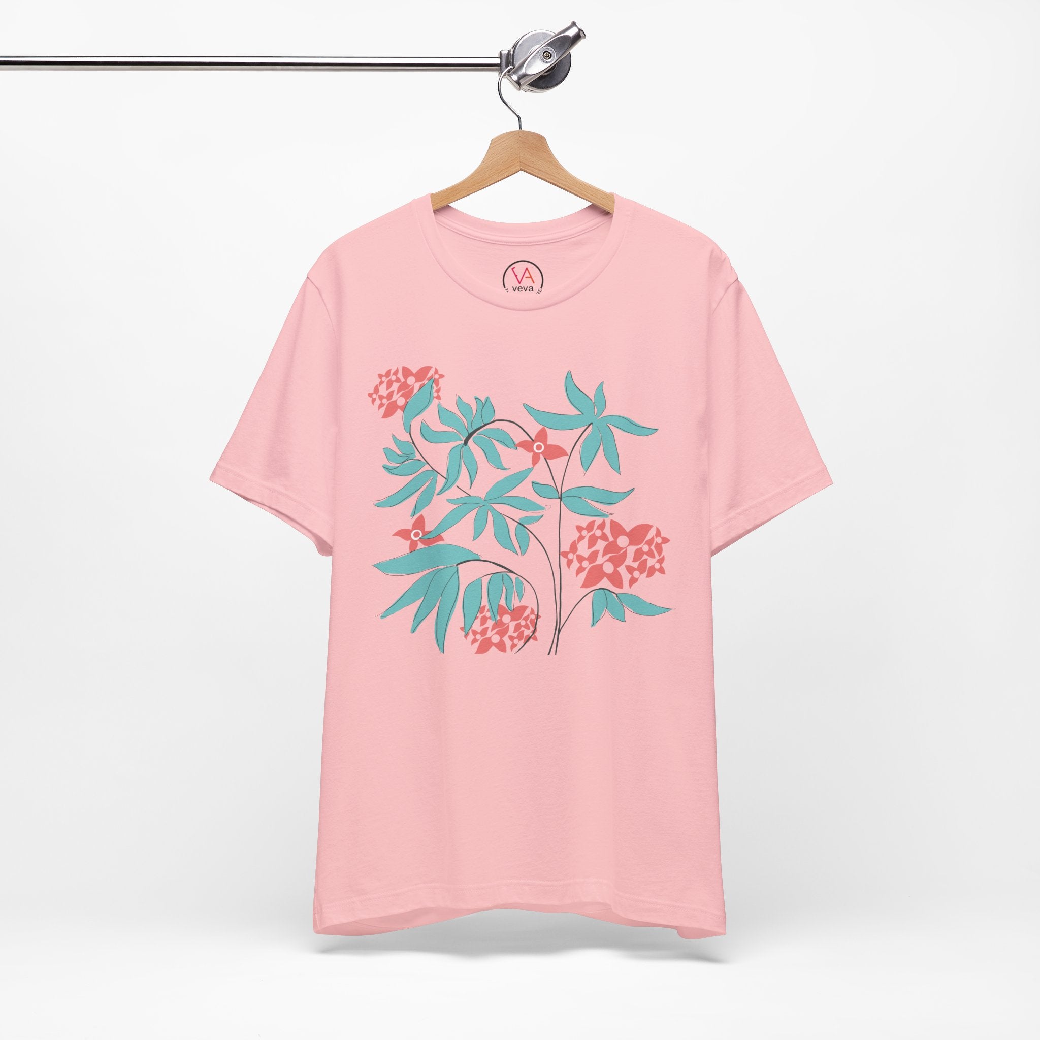 Floral Graphic Unisex Cotton T-Shirt