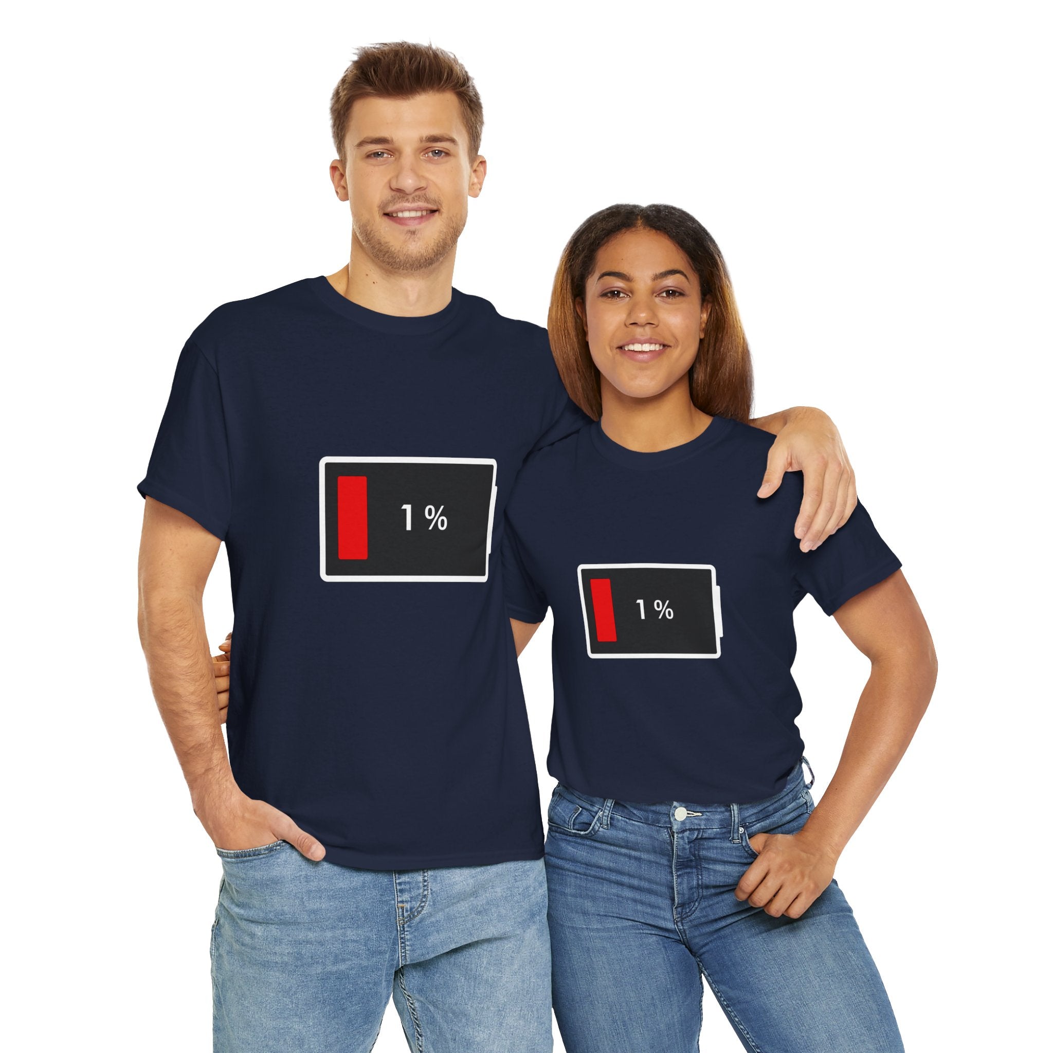 Low Battery Icon Unisex Cotton T-Shirt