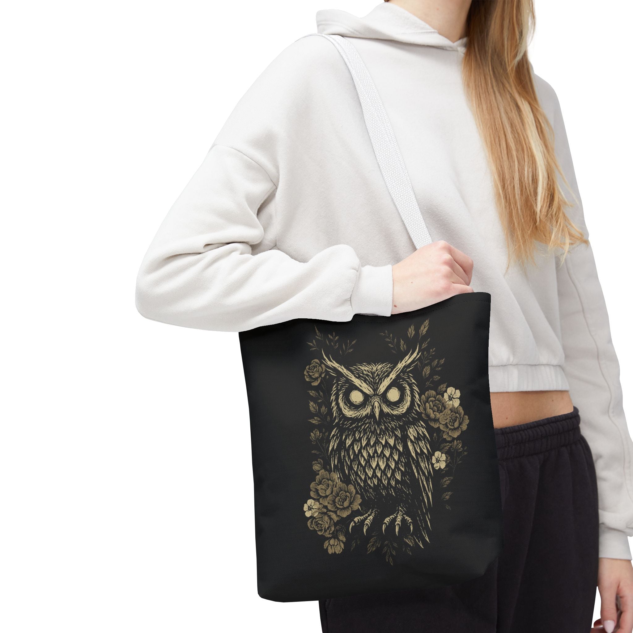 Owl Printed Halloween Tote Bag