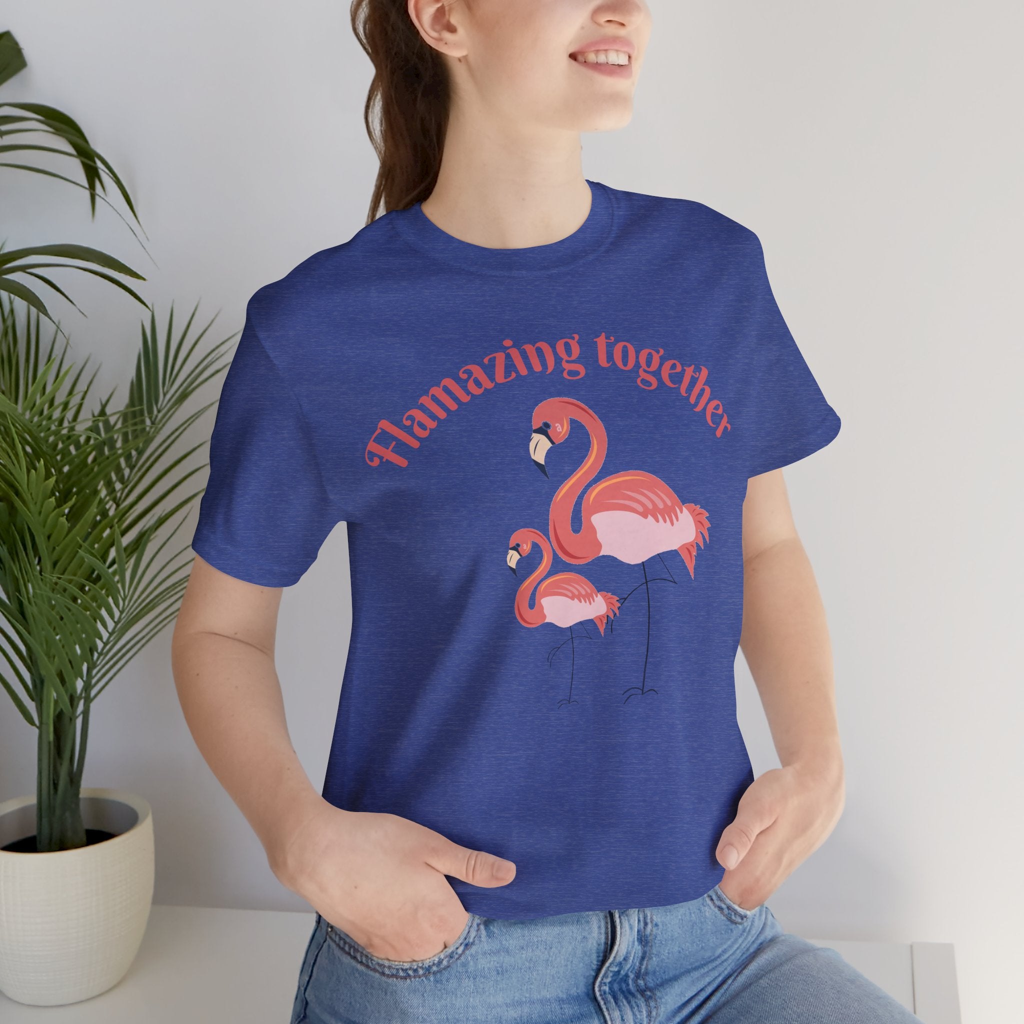 Flamingo Printed Unisex 100% Cotton T-Shirt